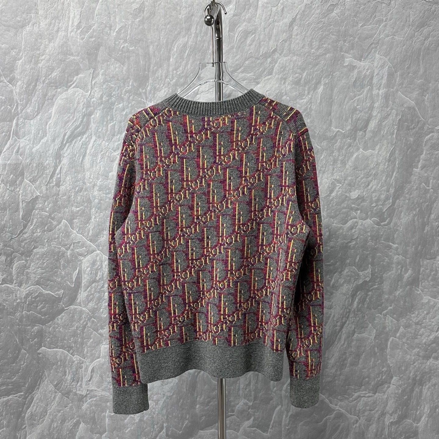 DIOR SS25 All-Over Print Wool Sweater — back
