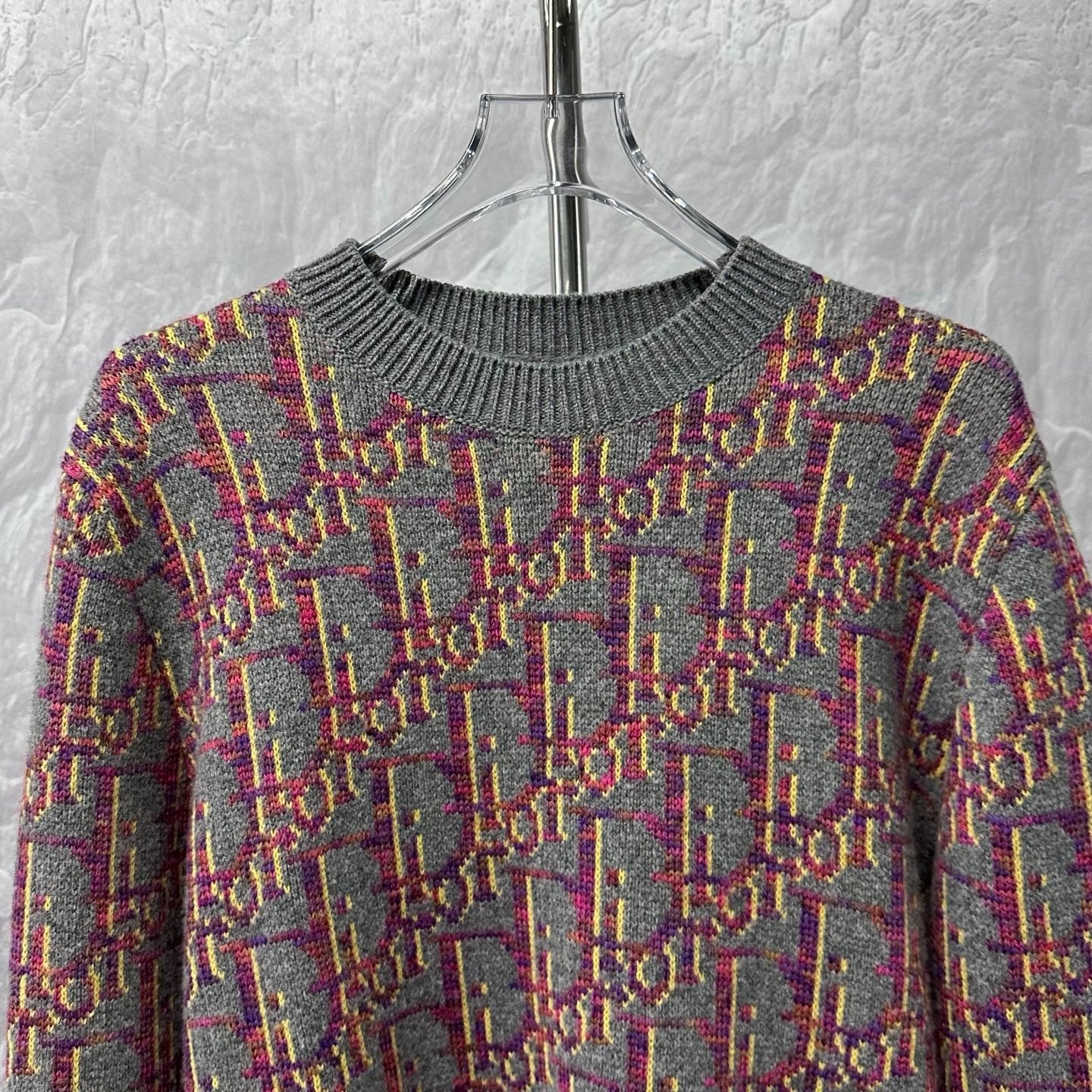 DIOR SS25 All-Over Print Wool Sweater — front