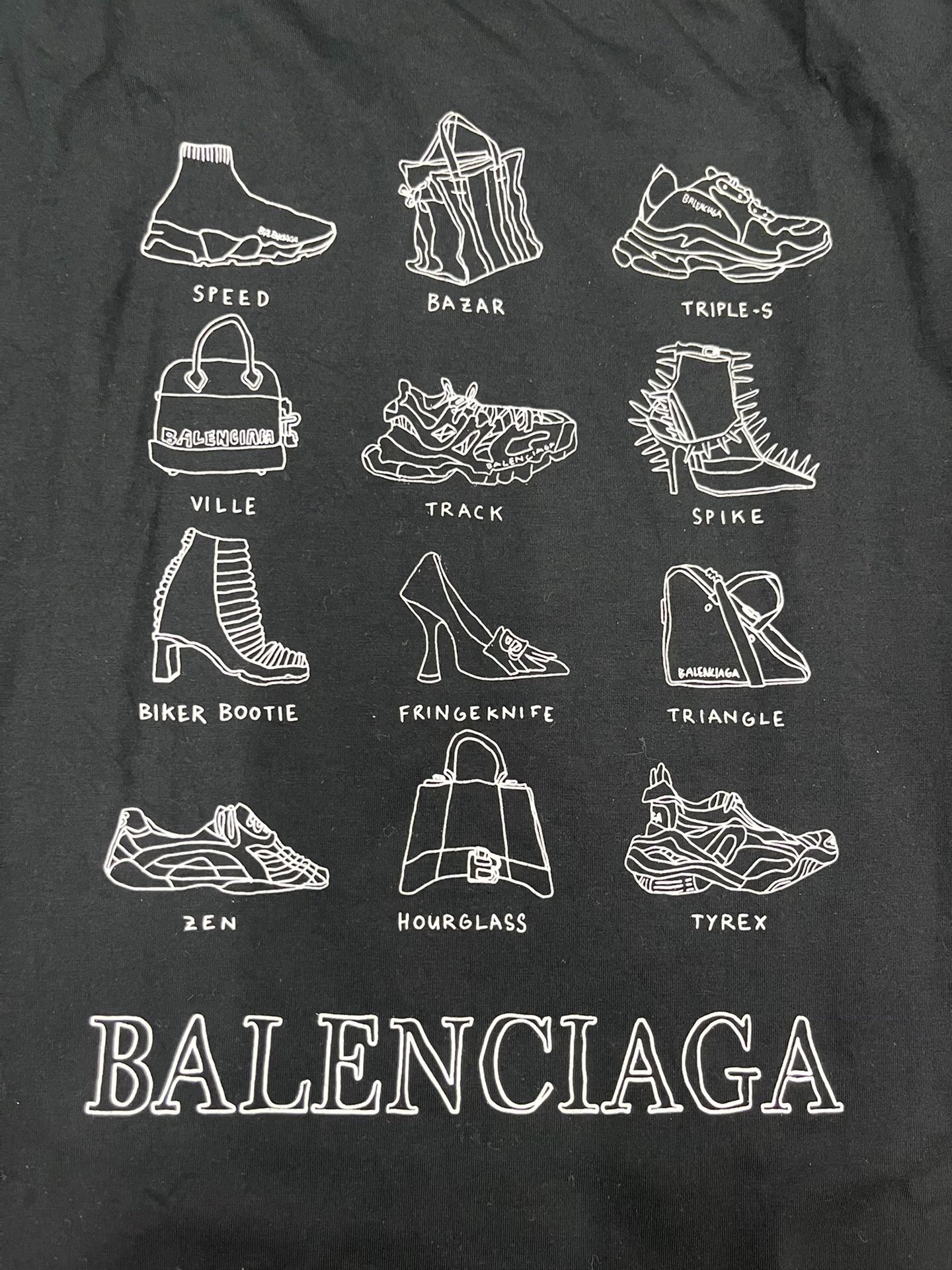 Balenciaga SS21 Oversized Print T-shirt — detail
