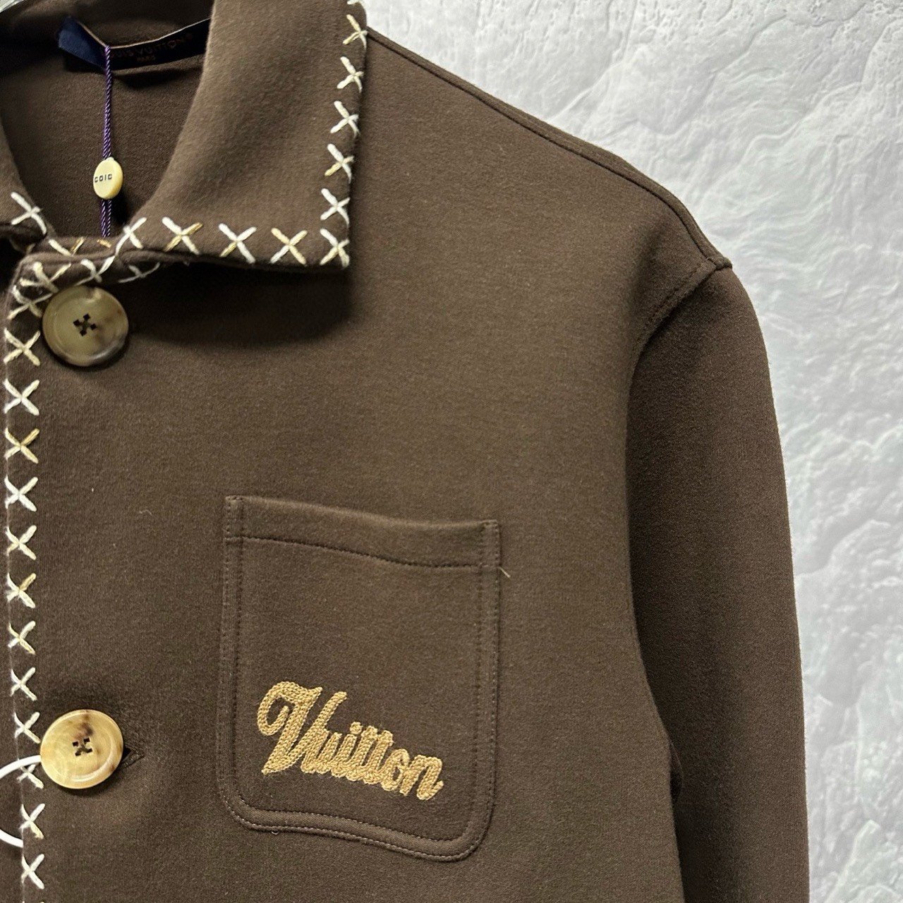 Louis Vuitton SS24 Embroidered Pocket Jacket — detail