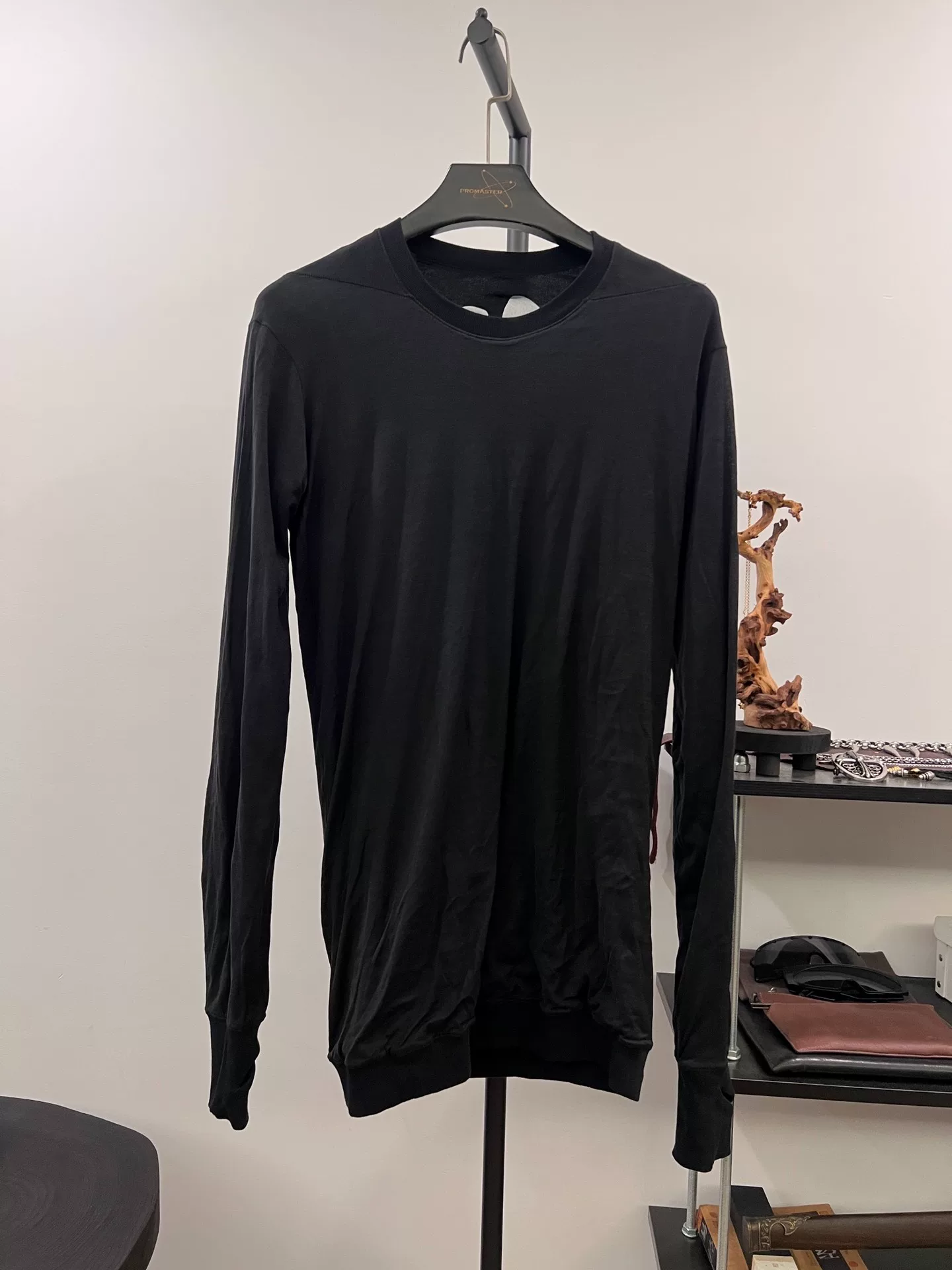Boris Bidjan Saberi Reversible Fist Print Sweatshirt — detail