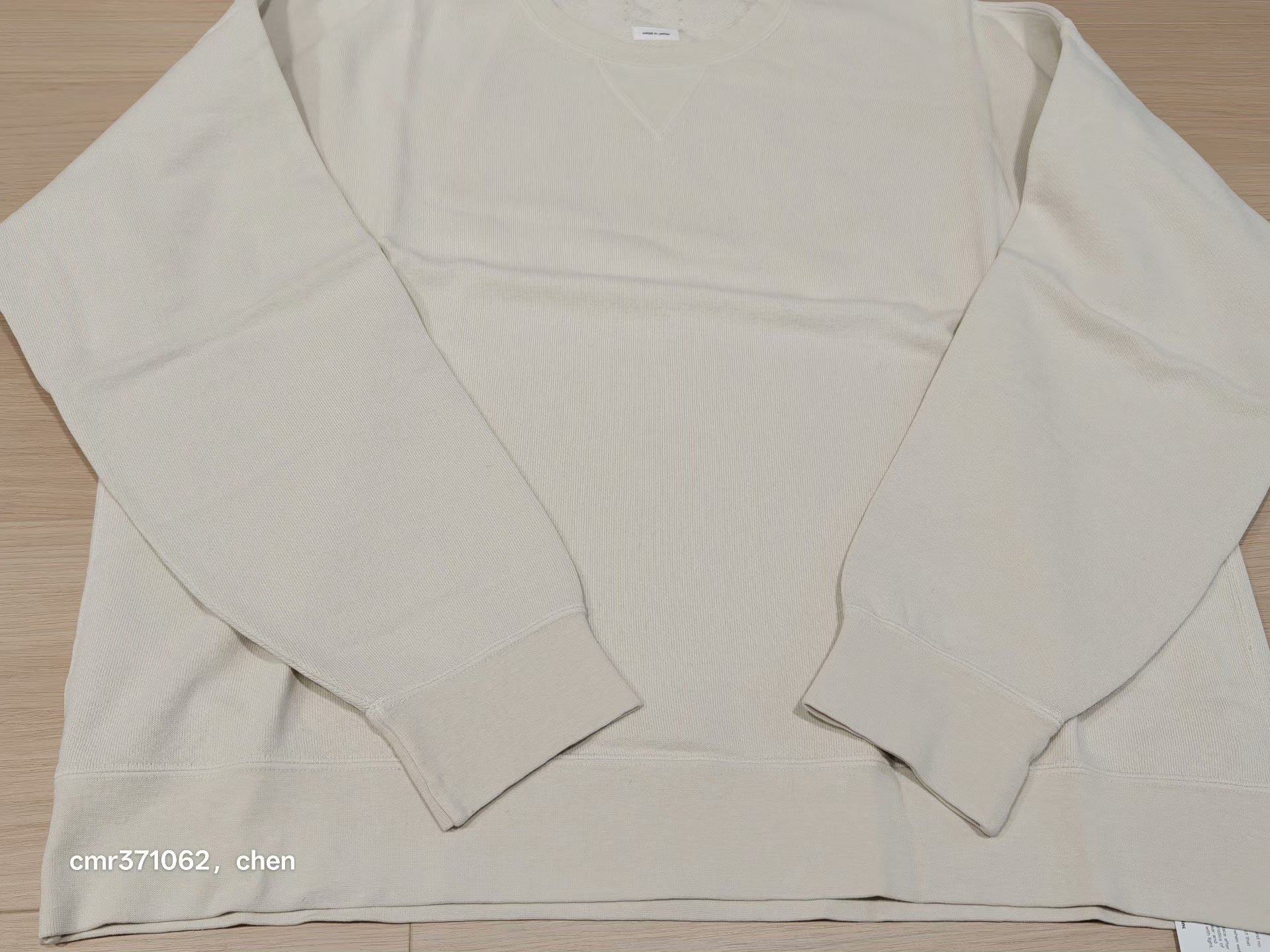 visvim 24AW Jumbo SB Sweat L/S DMGD — label