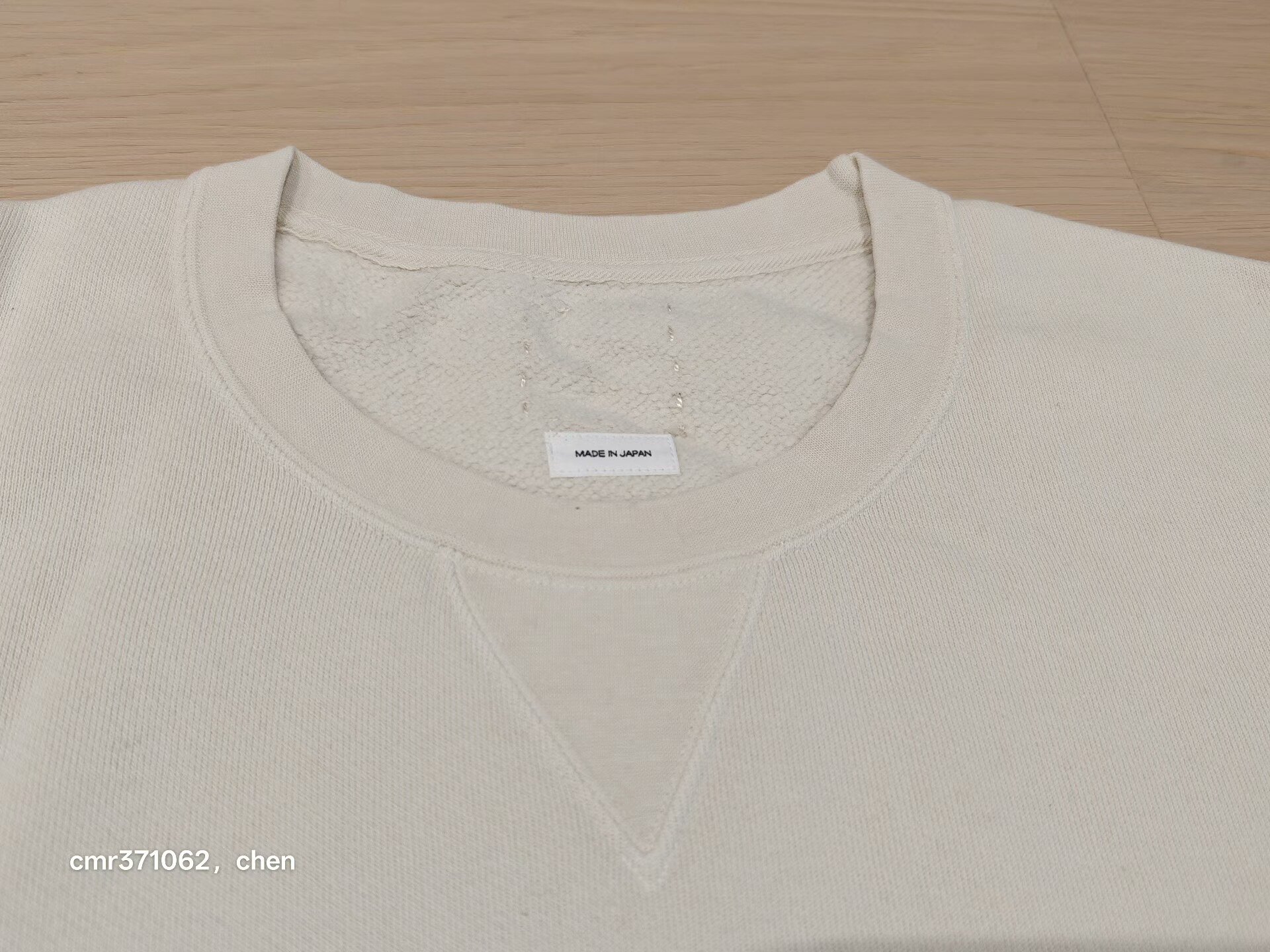 visvim 24AW Jumbo SB Sweat L/S DMGD — back
