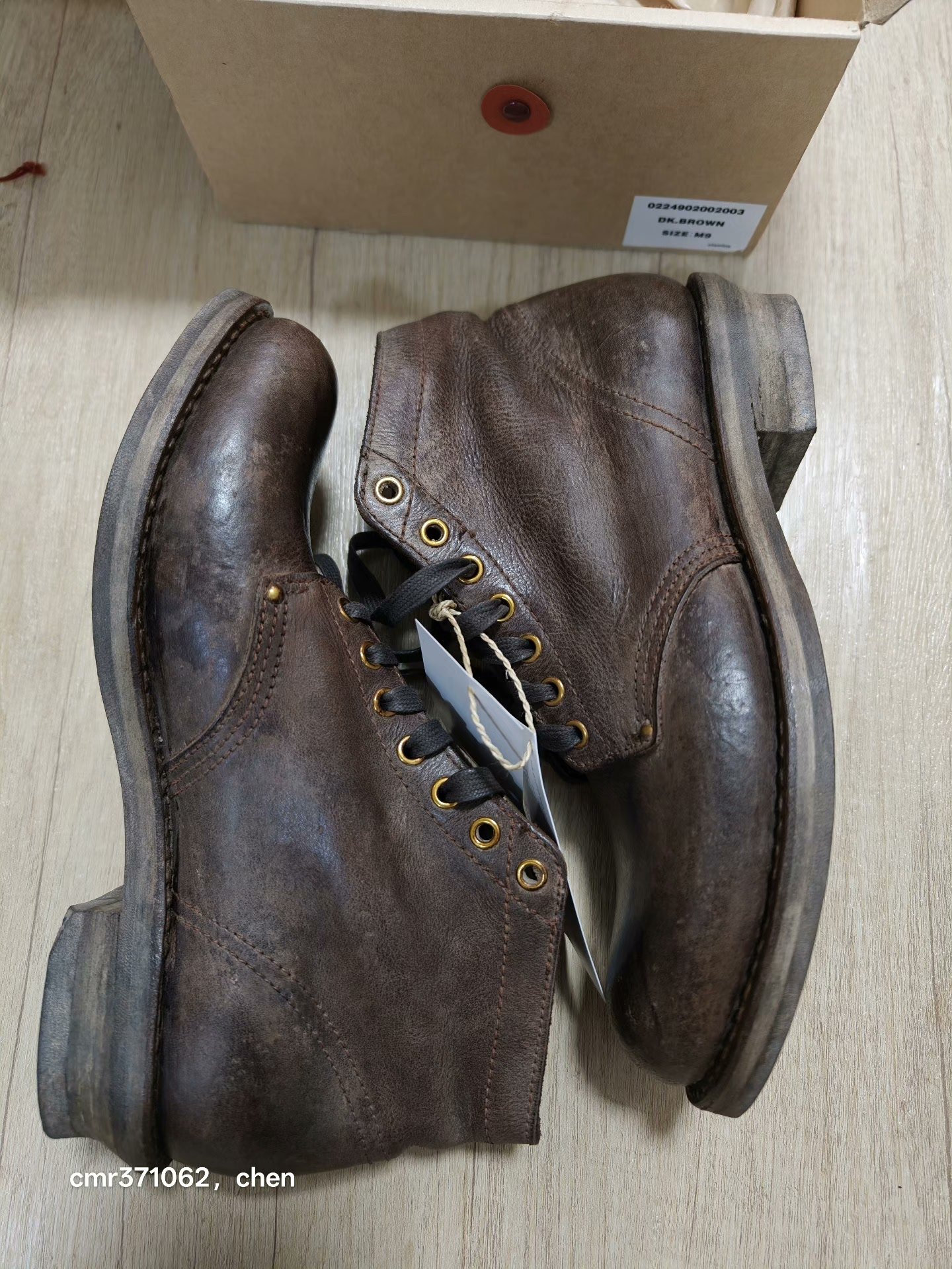 visvim 24 ICT Brigadier Boots — label