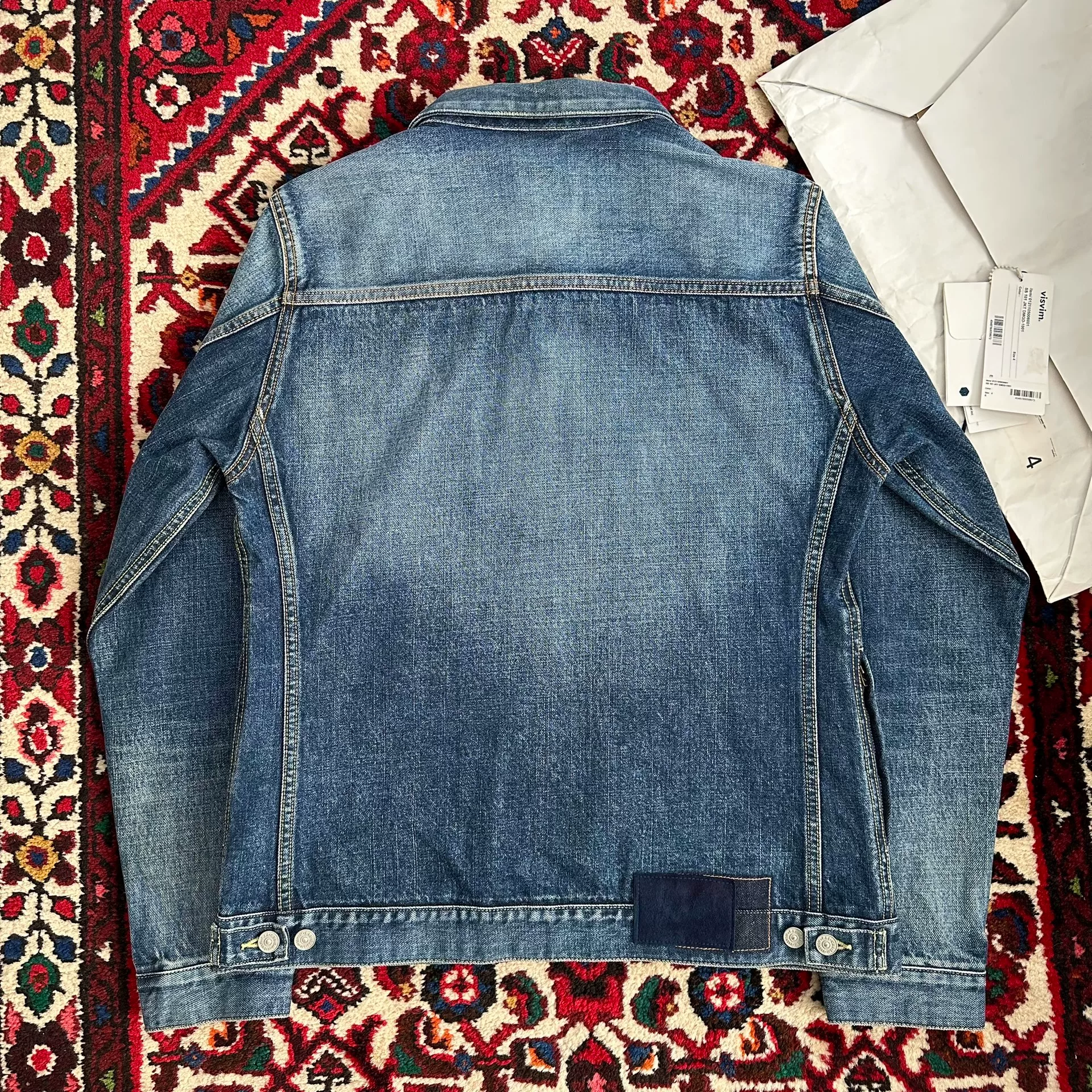 visvim 21ss 101 JKT DMGD Denim Jacket — detail