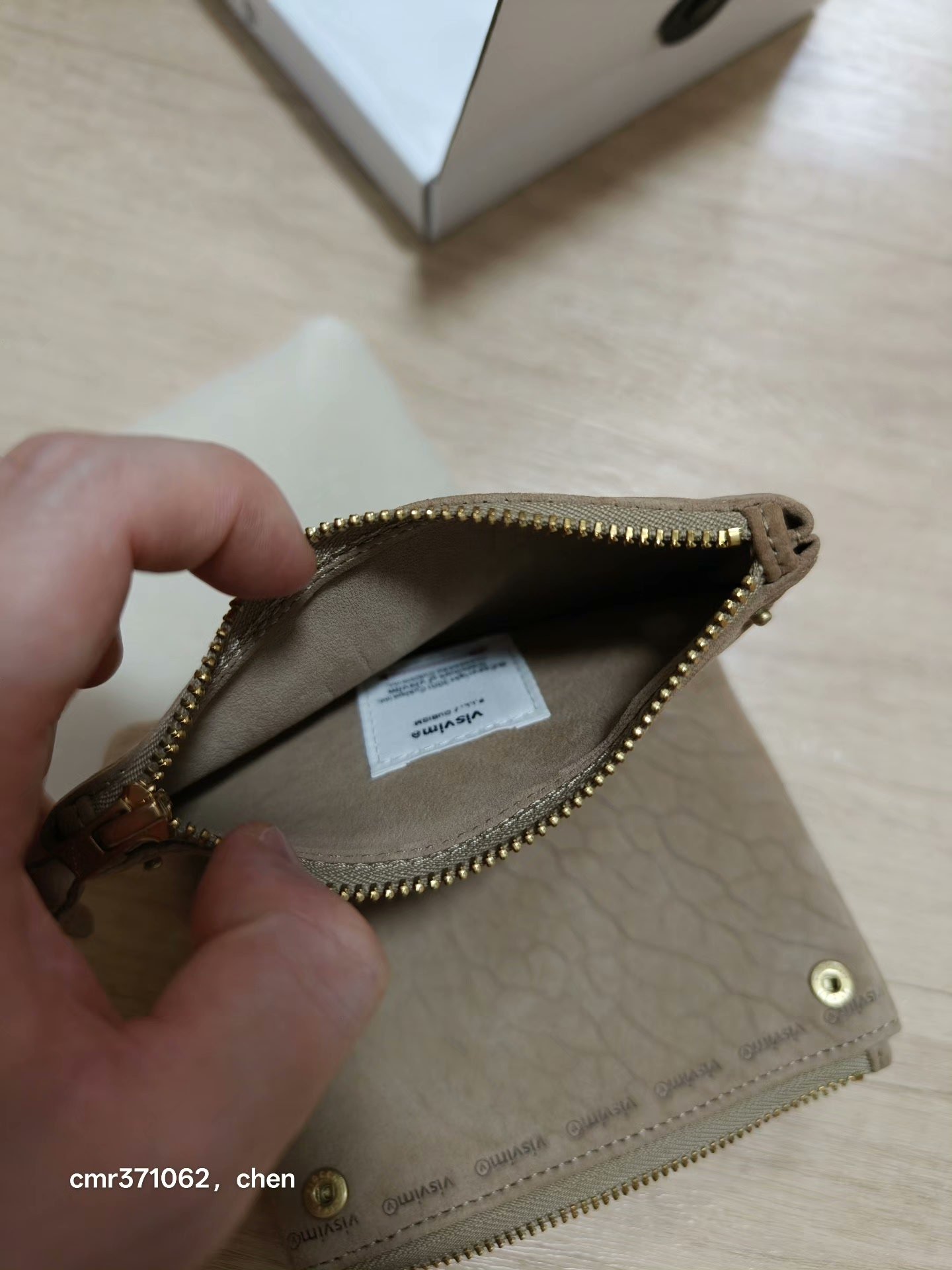 VISVIM 26SS FOLDAWAY BIFOLD WALLET — label