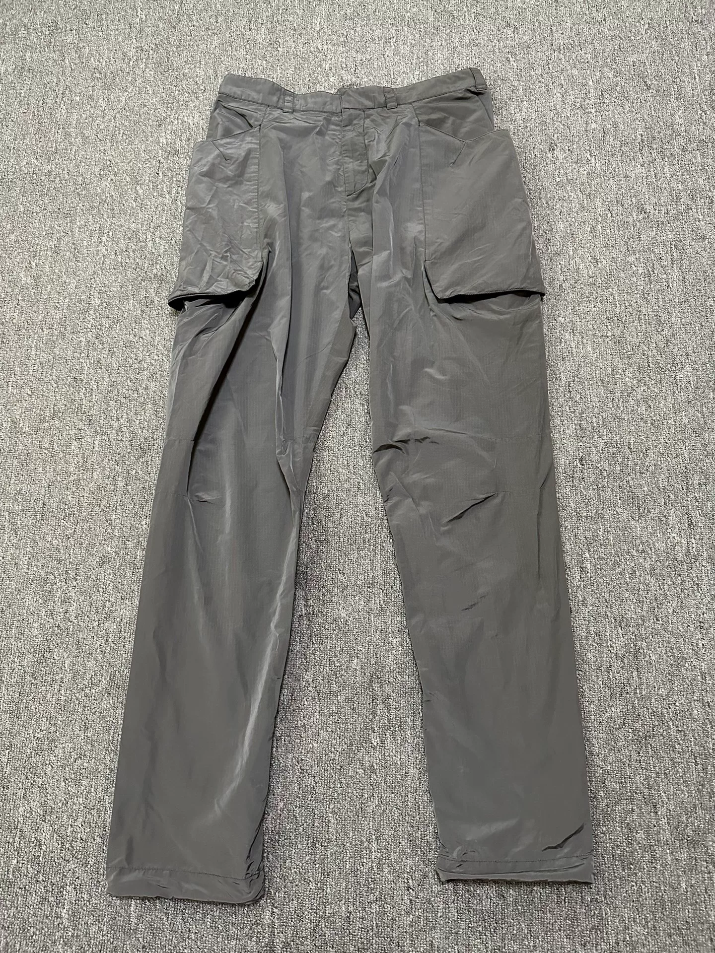 Dior Gray Nylon Tech Cargo Pants