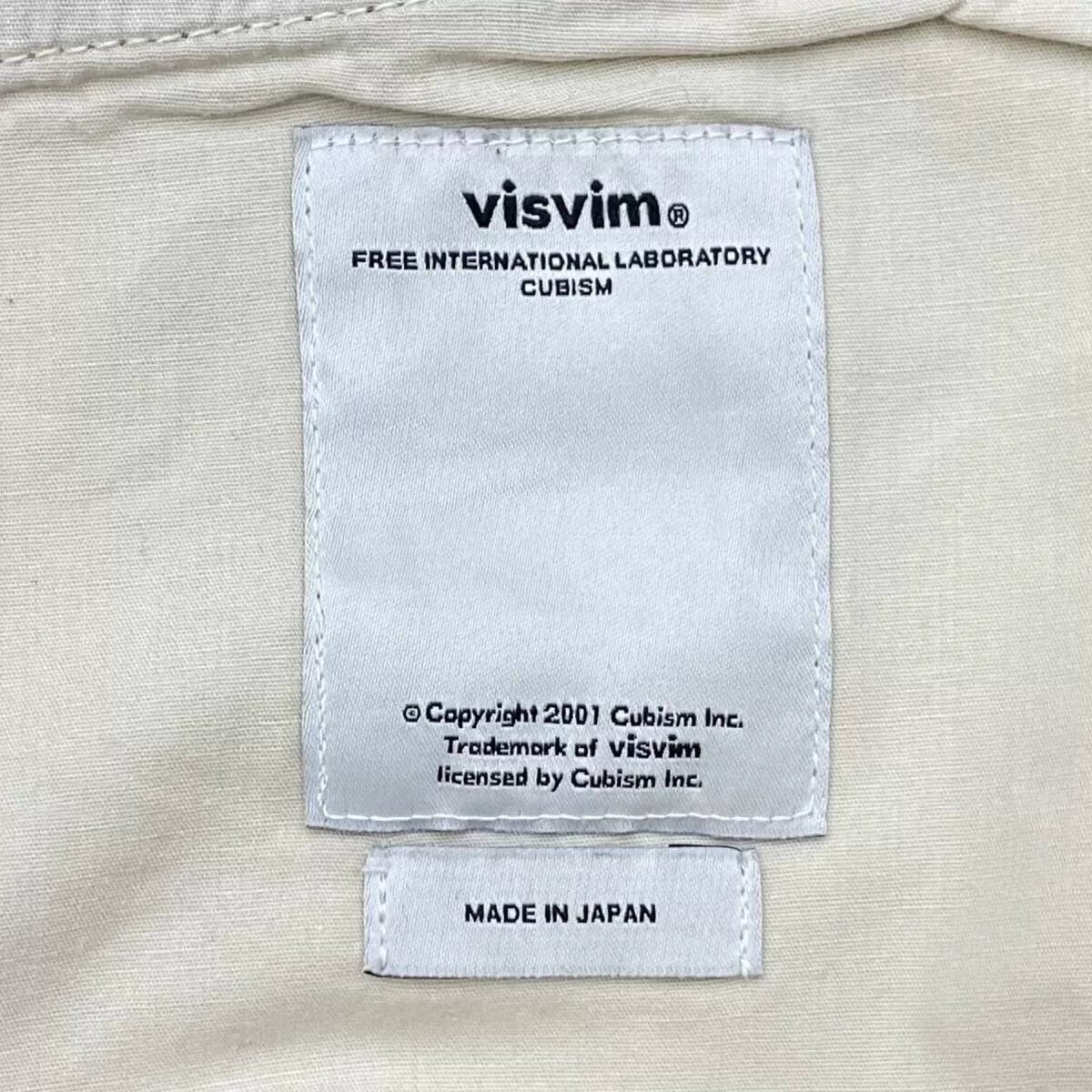 VISVIM 12AW FLUXUS 04 Corduroy Pants — label