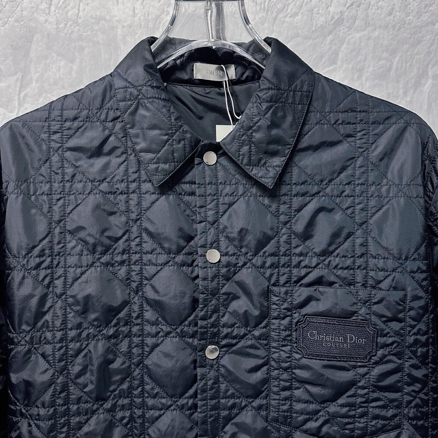Dior Diamond Quilted Cotton Jacket — front