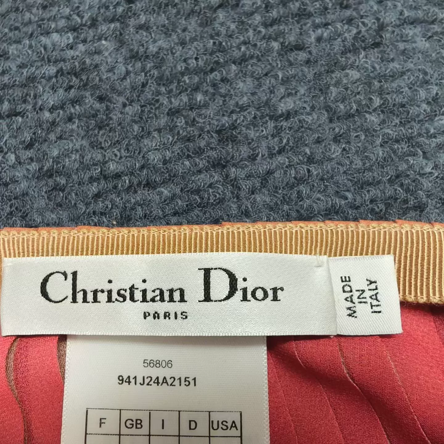 Christian Dior High Couture Pink Pleated Skirt — detail