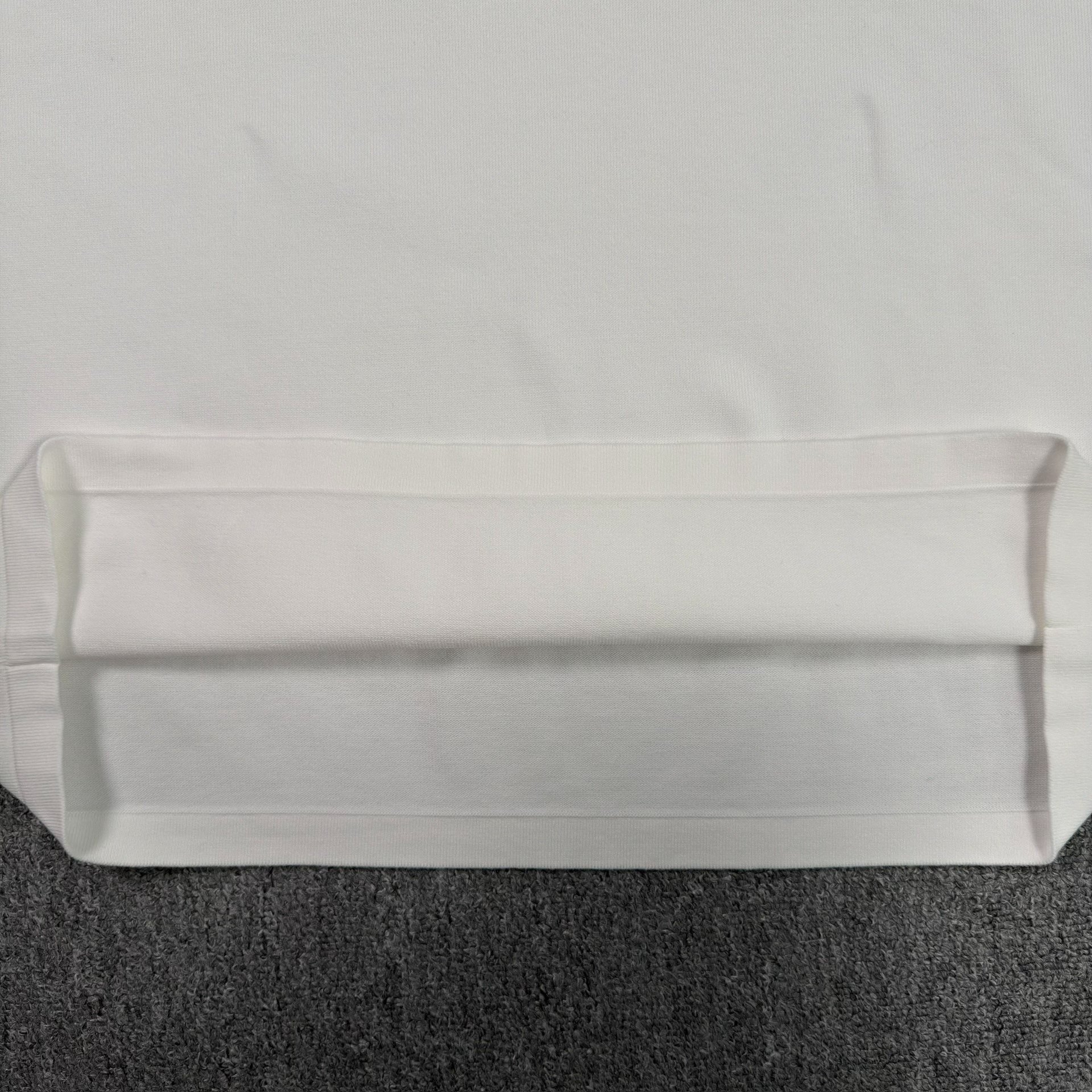 Louis Vuitton White Leather Logo Short-Sleeve Tee — label