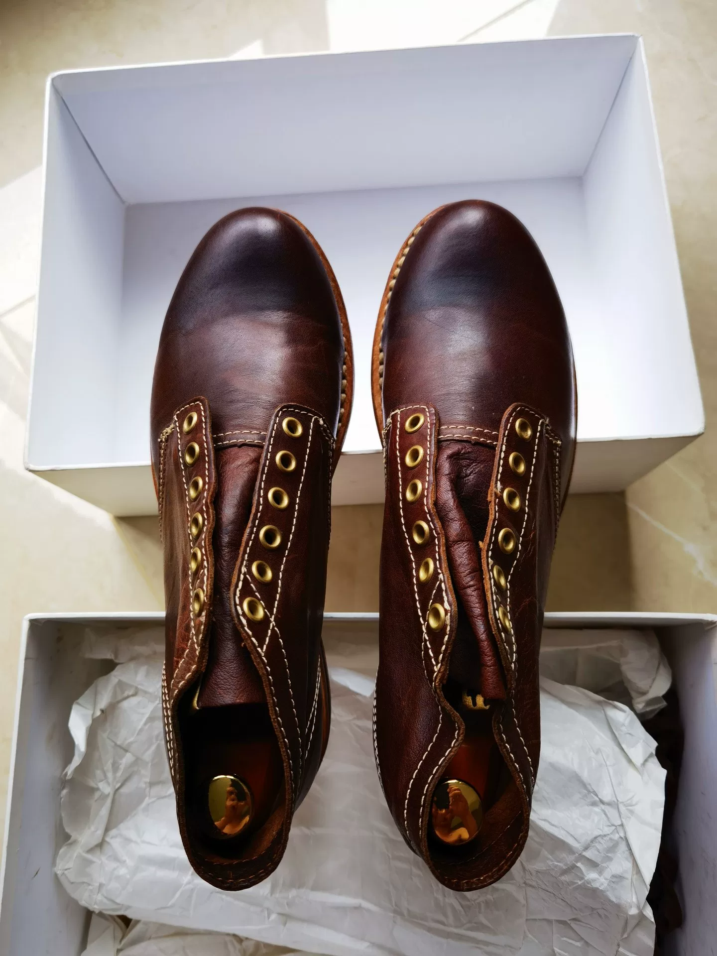 Visvim Brigadier Boots Mid-Folk — front
