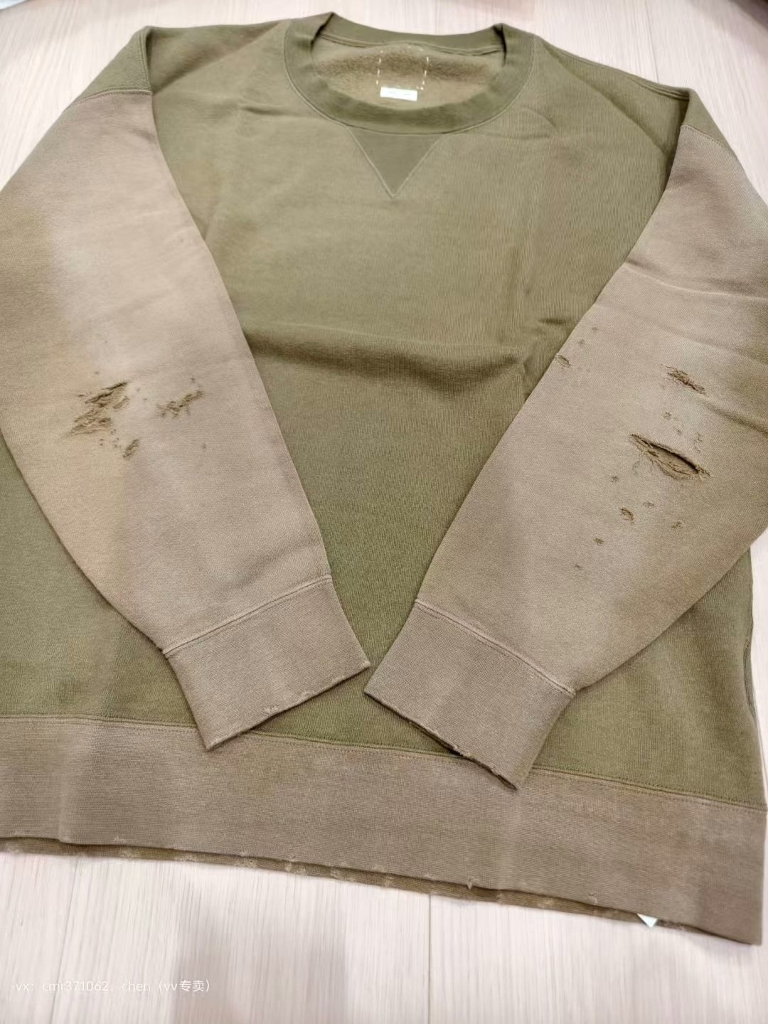 visvim 20SS Jumbo Sweat Crash — back