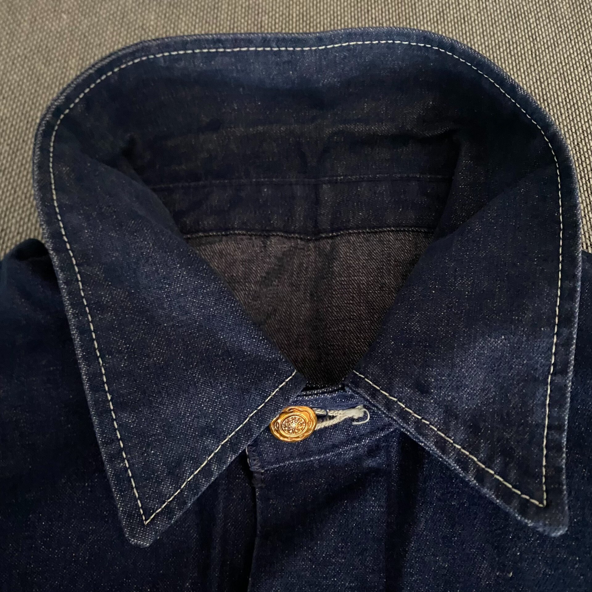 Wrangler Denim Four-Pocket Work Jacket — detail