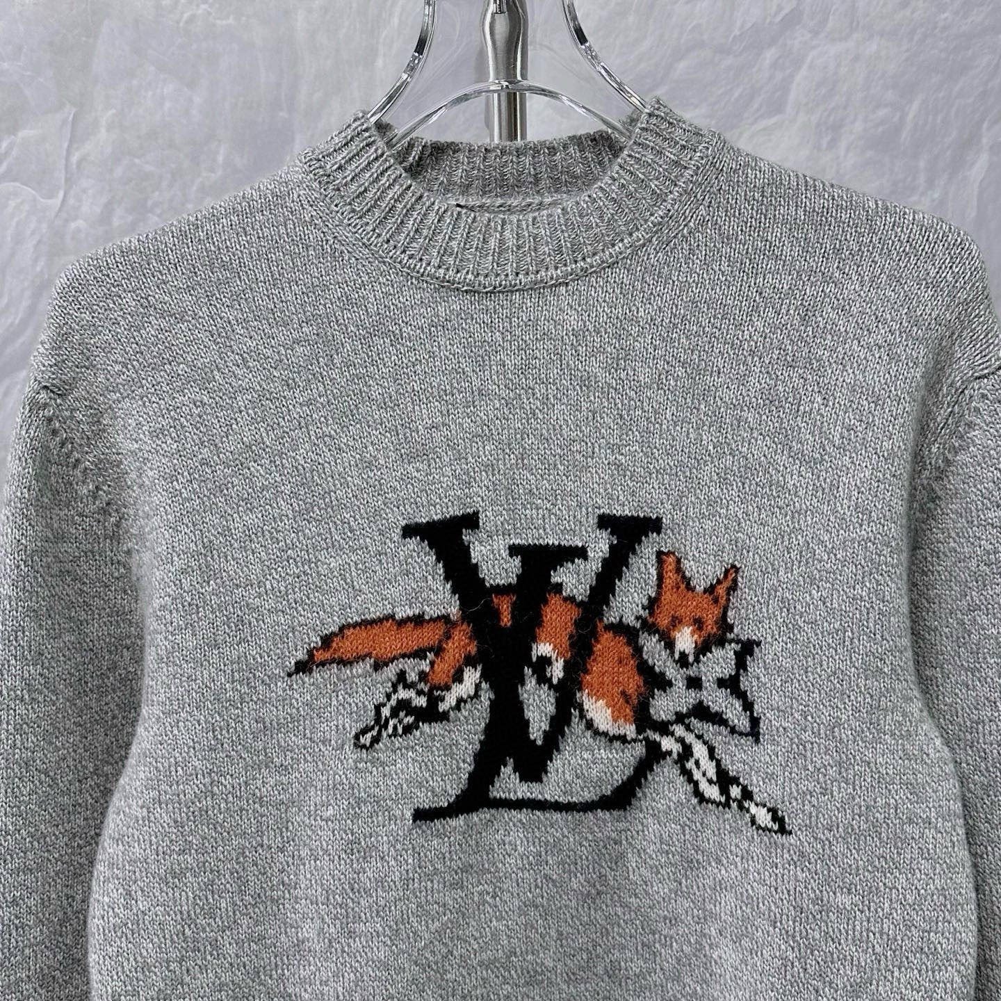 Louis Vuitton SS26 Fox Logo Wool Sweater — front