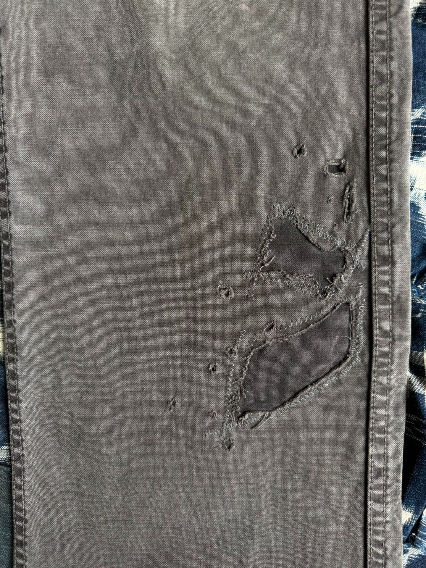 VISVIM 20AW GIFFORD PANTS DMGD — detail