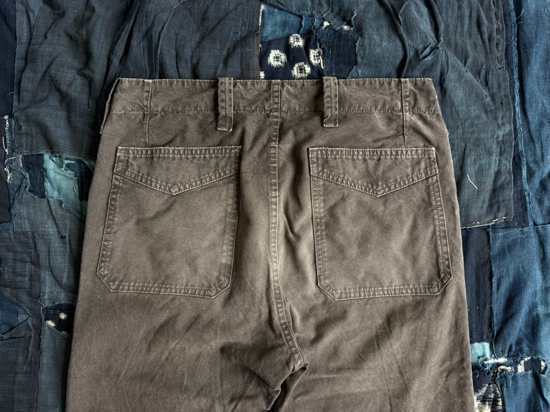 VISVIM 20AW GIFFORD PANTS DMGD — label