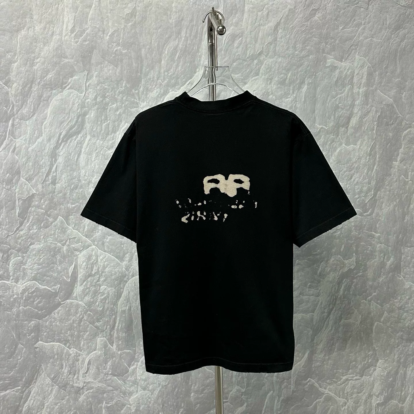 Balenciaga BB Print Crew Neck T-Shirt — back