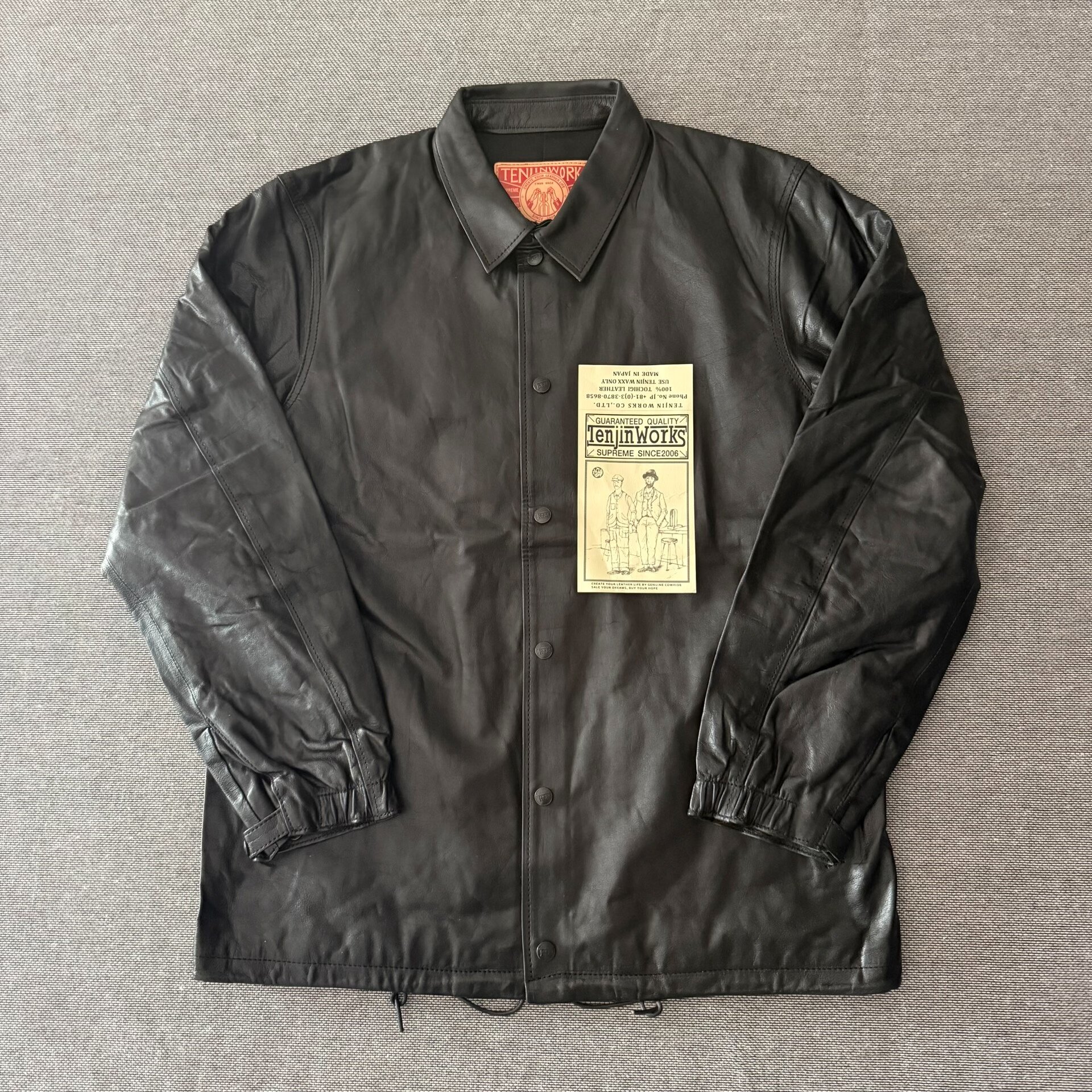 Tenjin Sj01 Tochigi Cowhide Coach Jacket