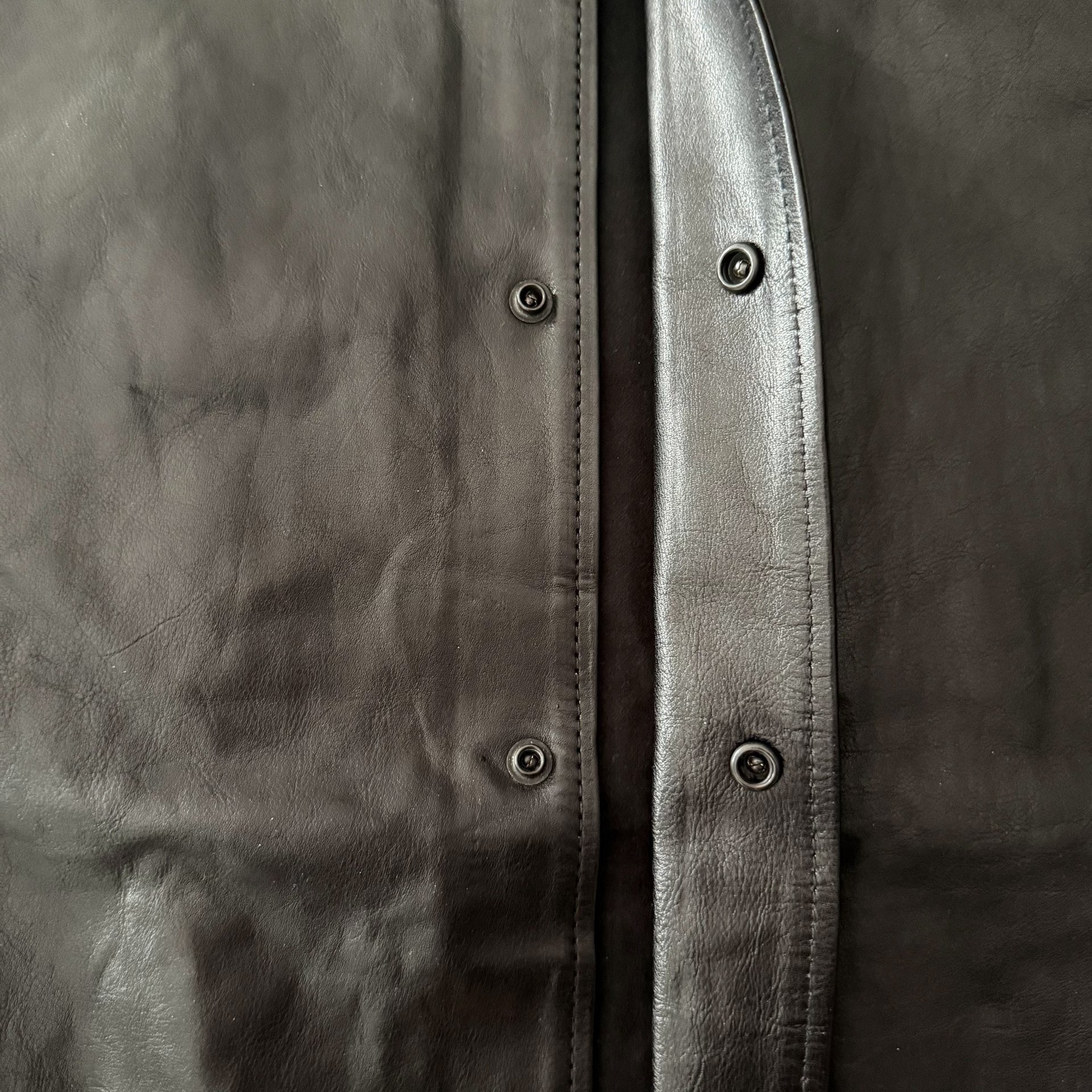 Tenjin Sj01 Tochigi Cowhide Coach Jacket — label