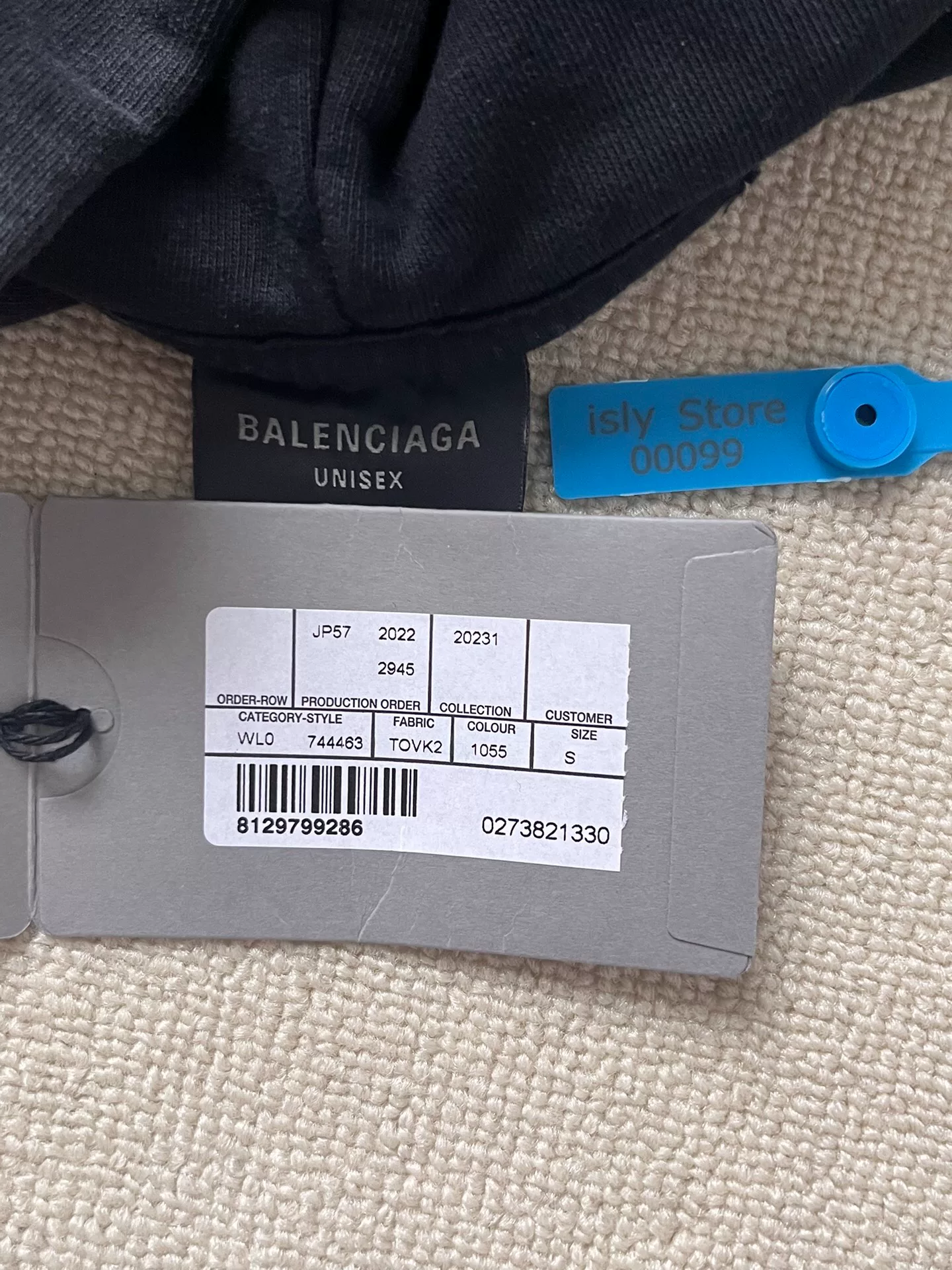 Balenciaga SS23 Letter Print Hoodie — back