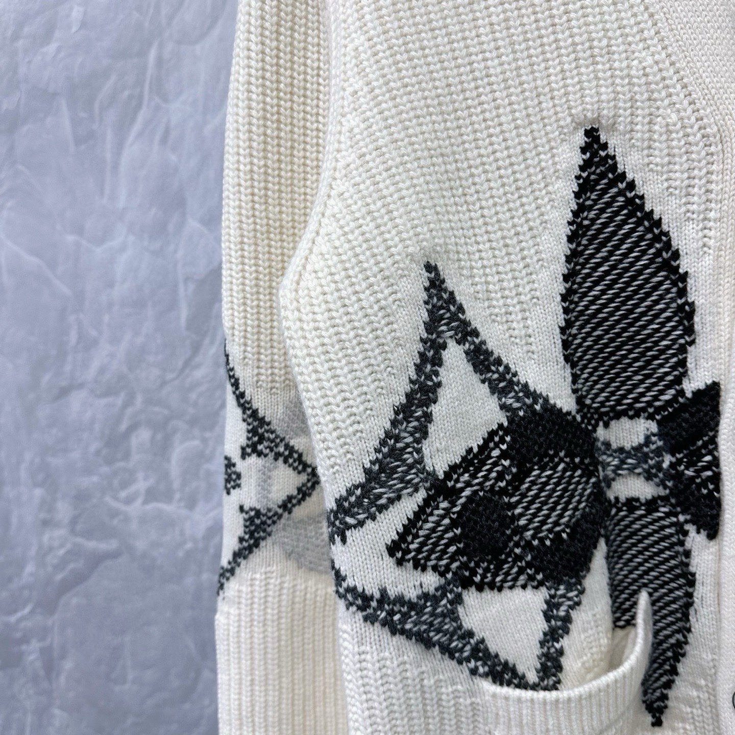 Louis Vuitton SS26 Ski Logo Wool Coat — detail