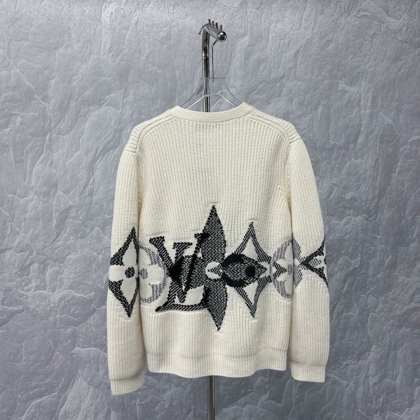 Louis Vuitton SS26 Ski Logo Wool Coat — back