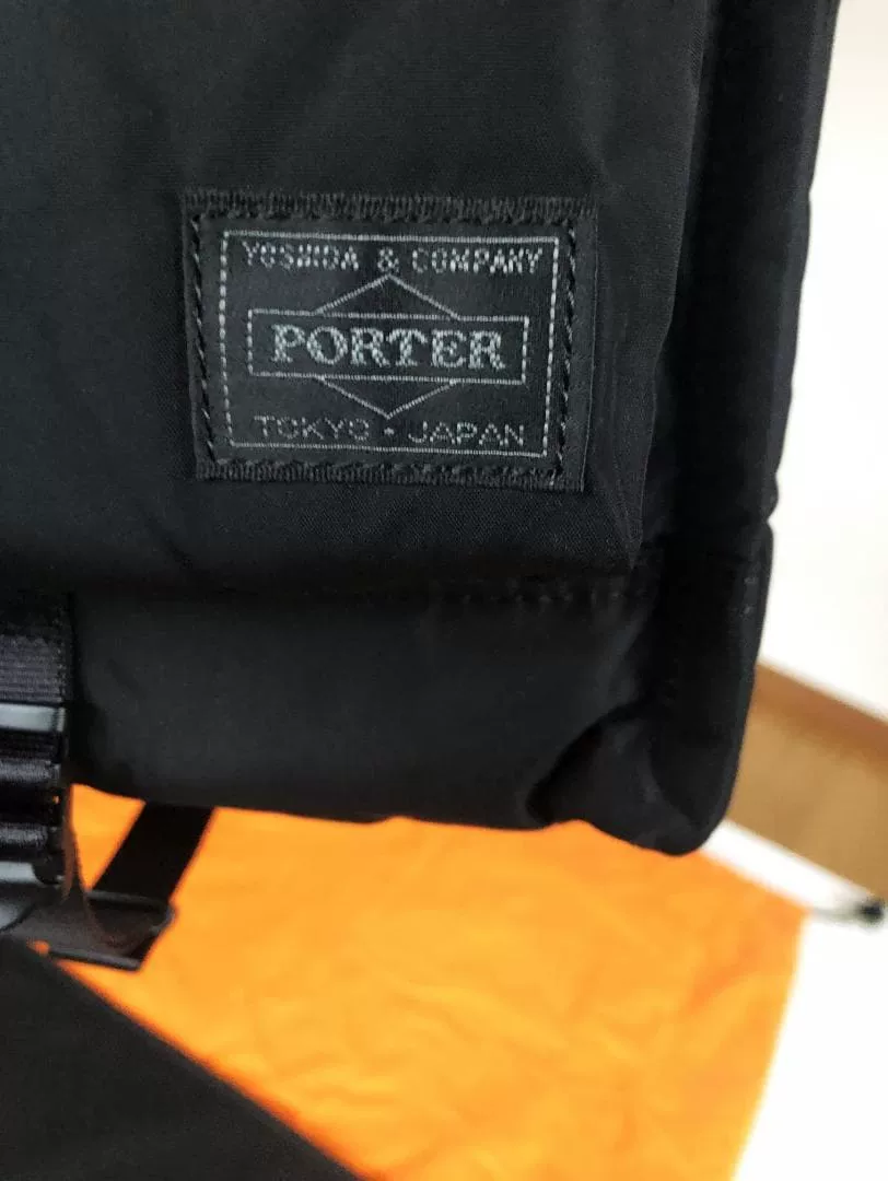 PORTER SENSES L Size Black Backpack — front