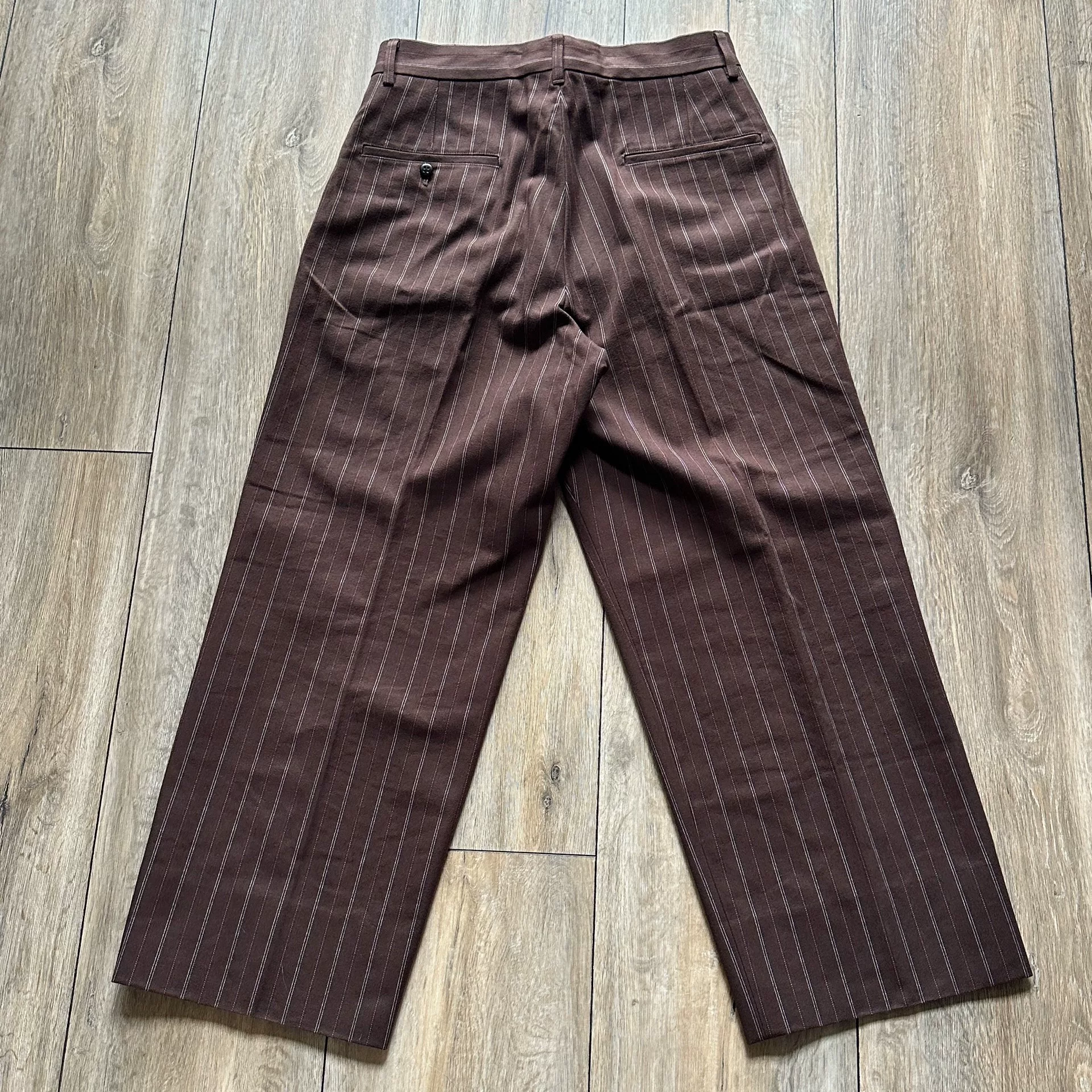 TWC Out-of-Print Brown Striped Pants — back