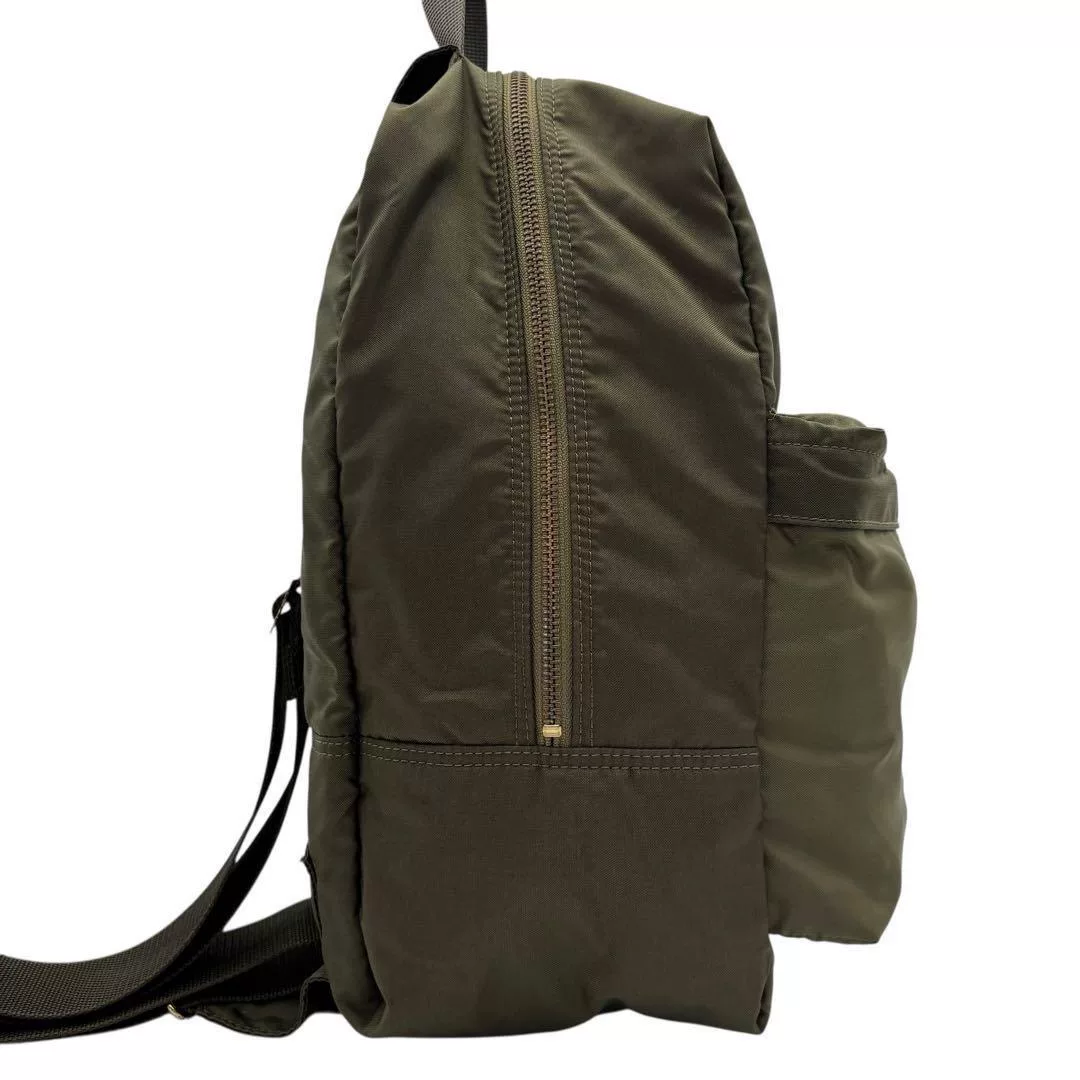PORTER Army Green Crossbody Bag — back