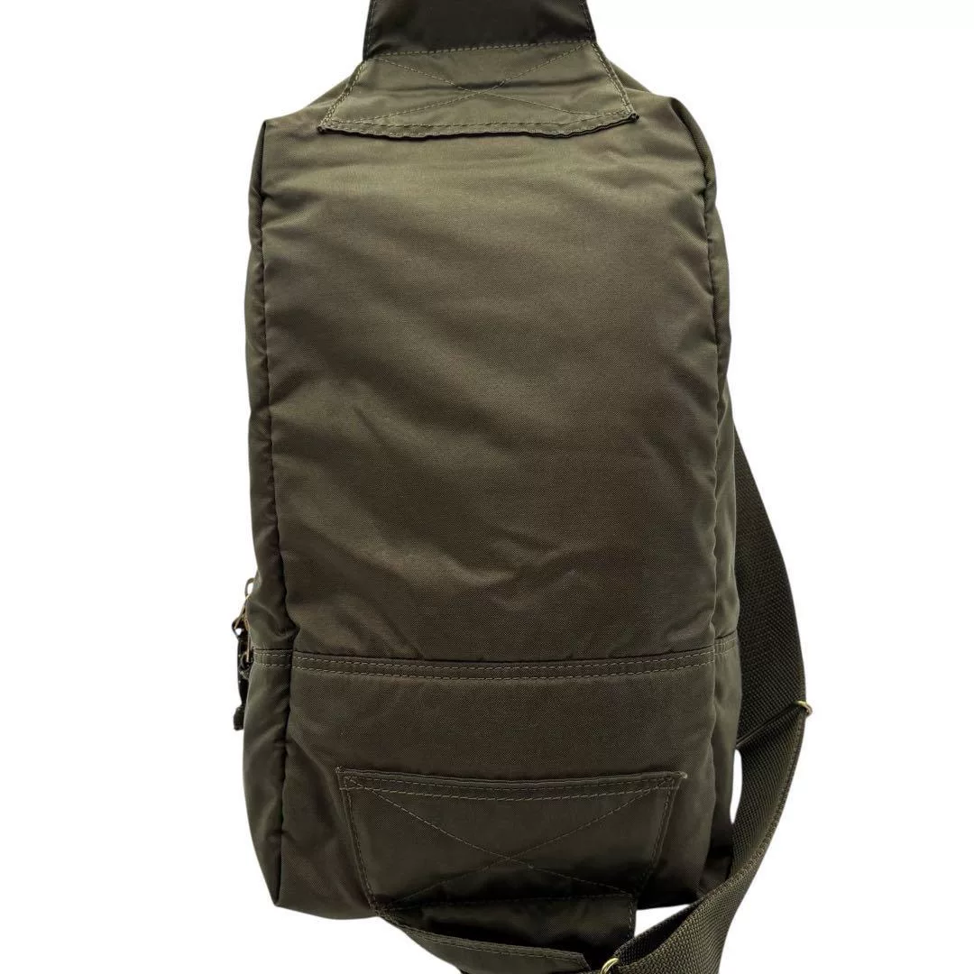 PORTER Army Green Crossbody Bag — front
