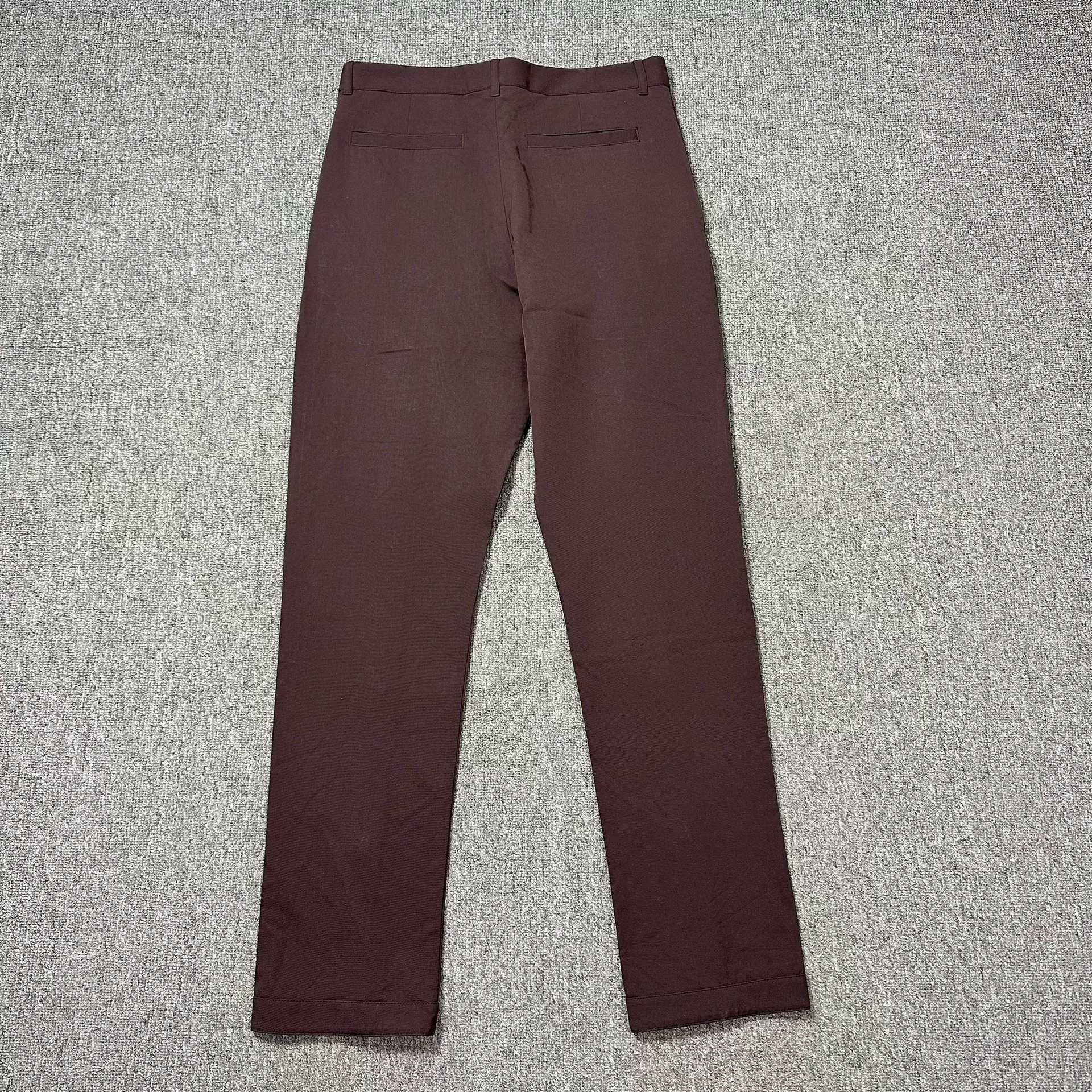 Dior Dark Red Wool Double-Button Trousers — detail