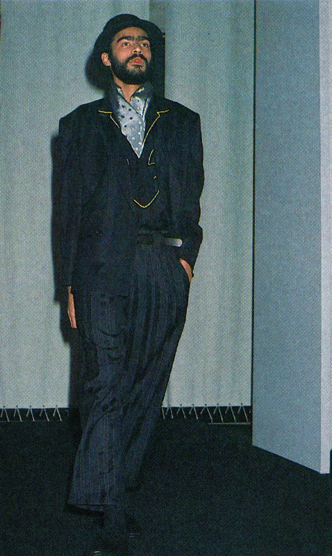 Yohji Yamamoto 85AW Chaplin Open Collar Top — back