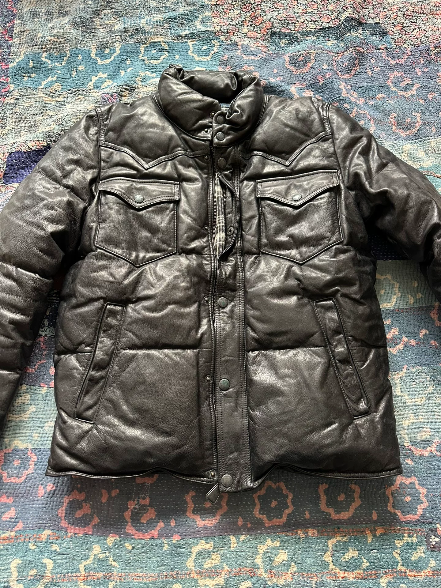 POLO RALPH LAUREN Leather Down Jacket