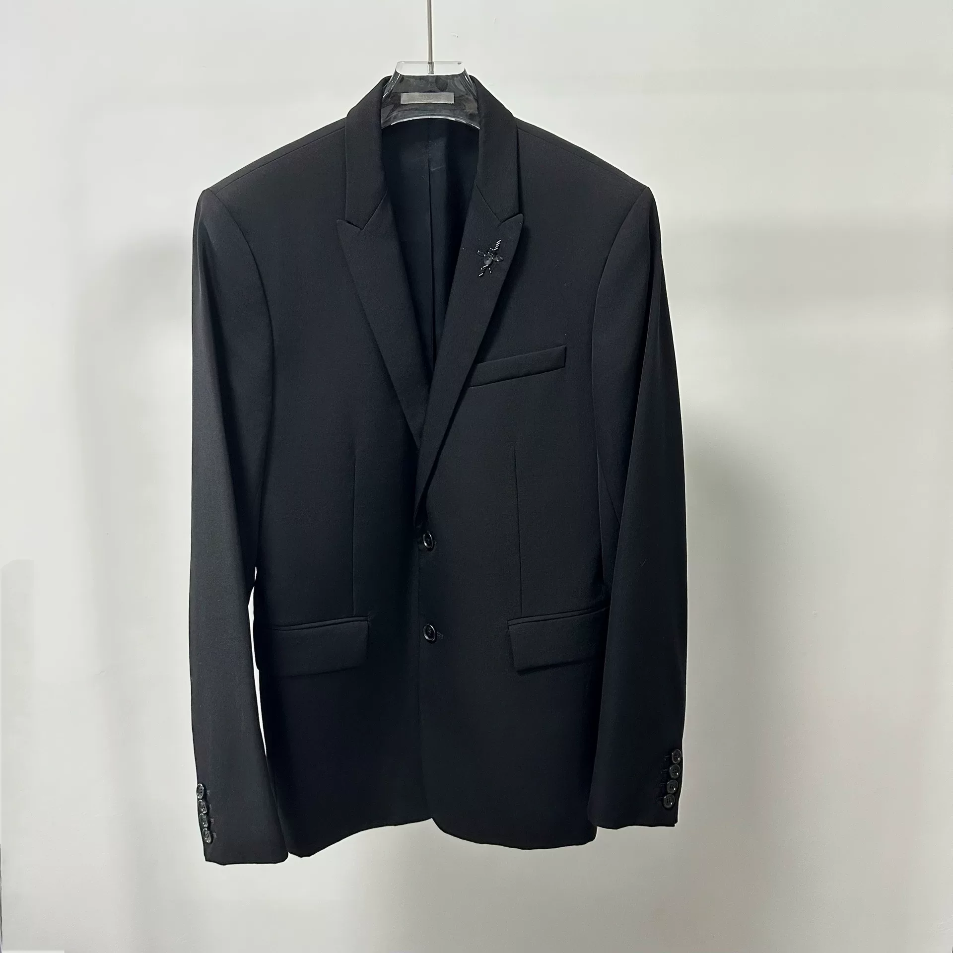 Dior Black Bee Embellished Suit Jacket