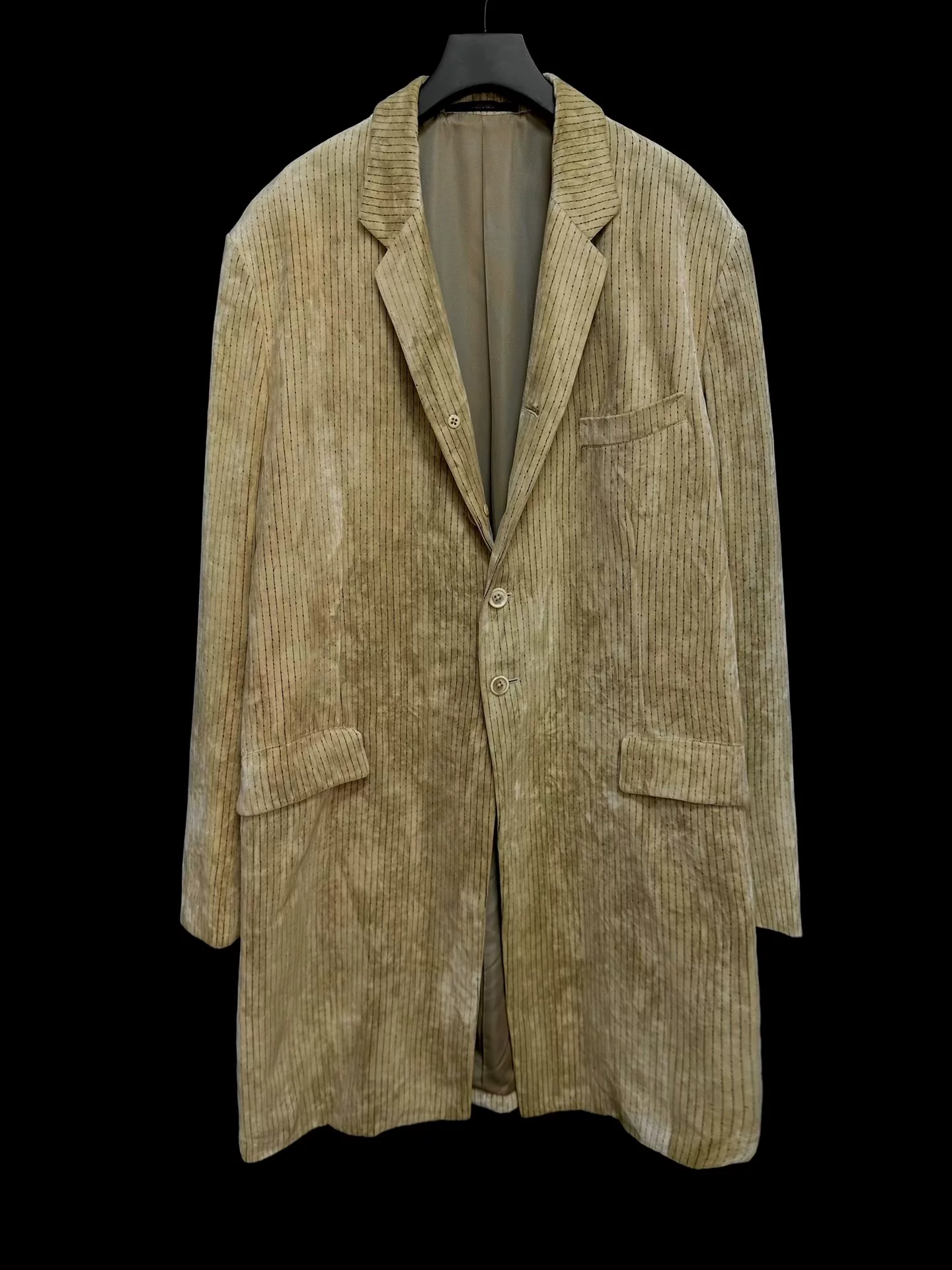 Yohji Yamamoto 94AW Puppet Show Velvet Coat — front
