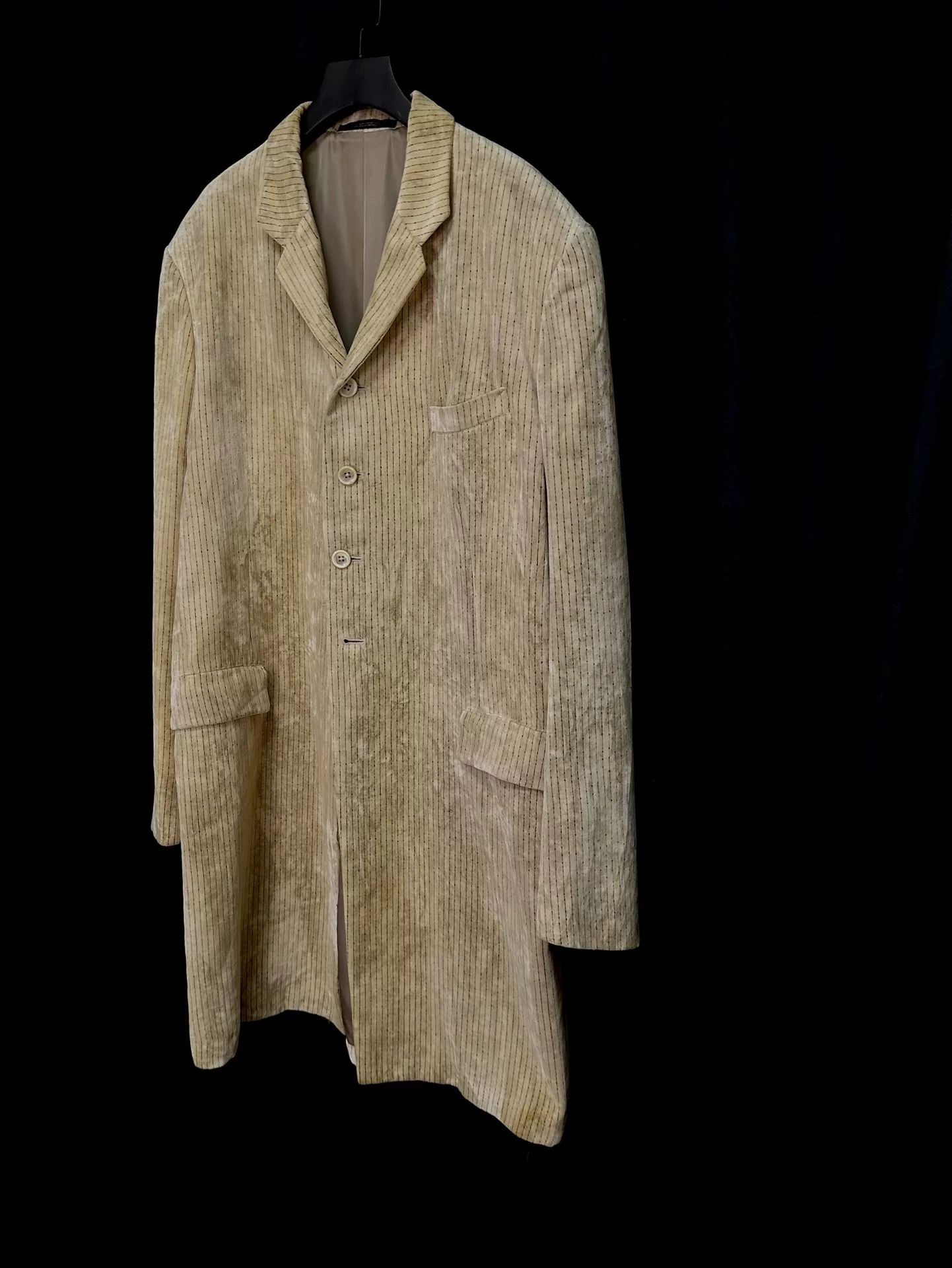 Yohji Yamamoto 94AW Puppet Show Velvet Coat — label