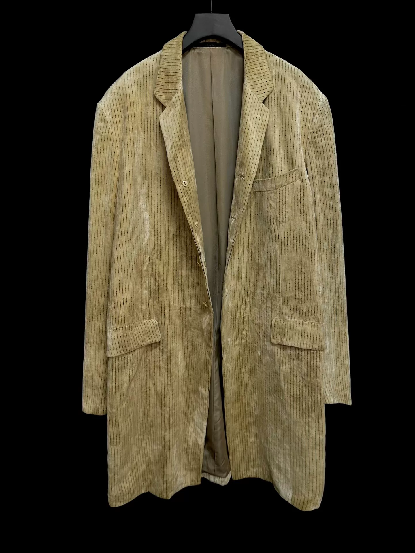 Yohji Yamamoto 94AW Puppet Show Velvet Coat — back
