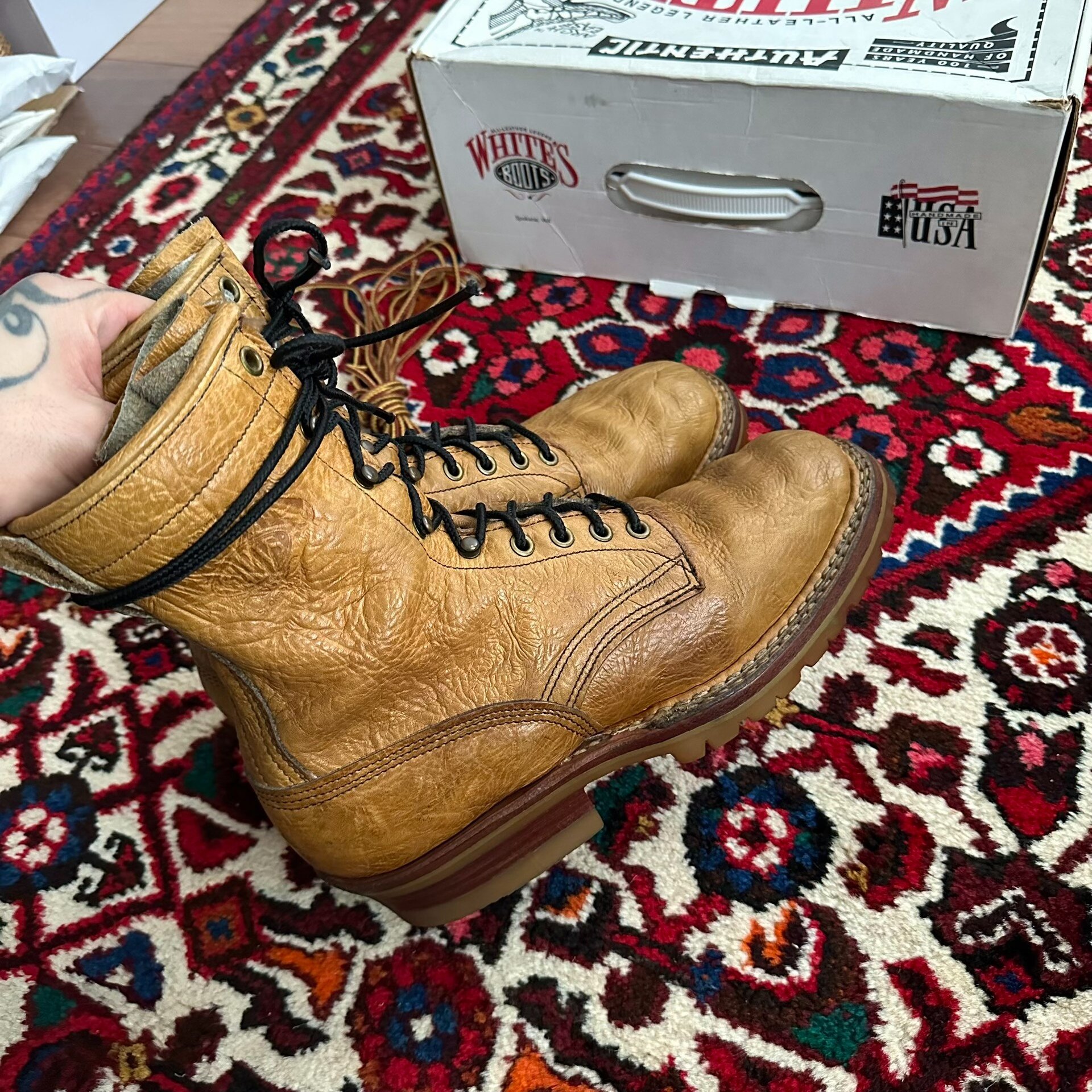White's 8D Smoke Jumper Boots — detail