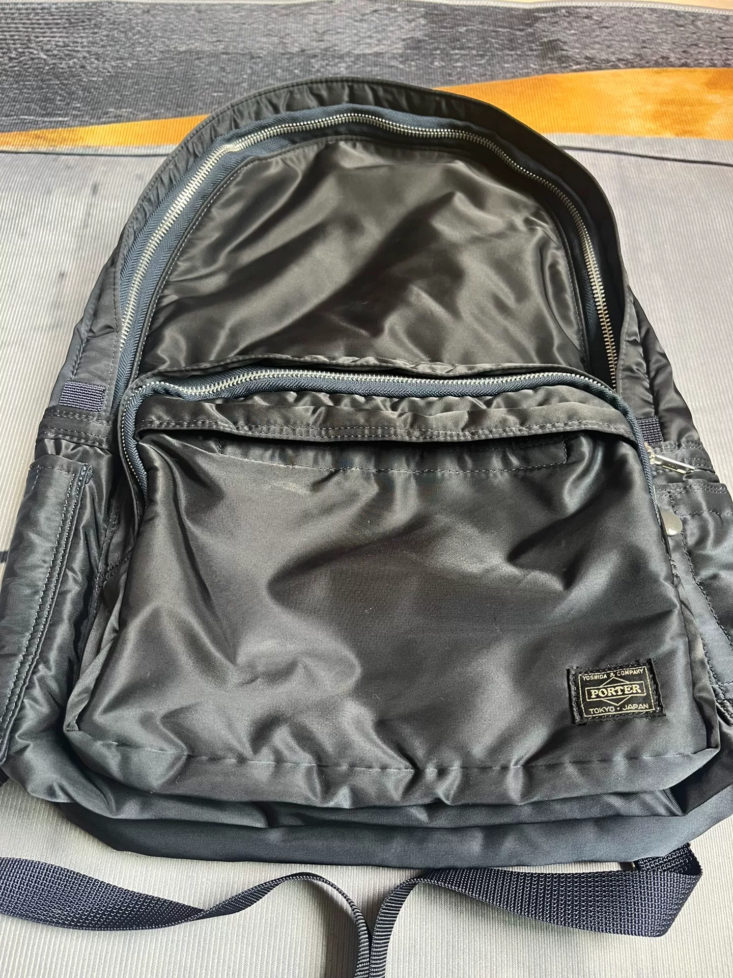Porter Tanker Navy Blue Backpack — back