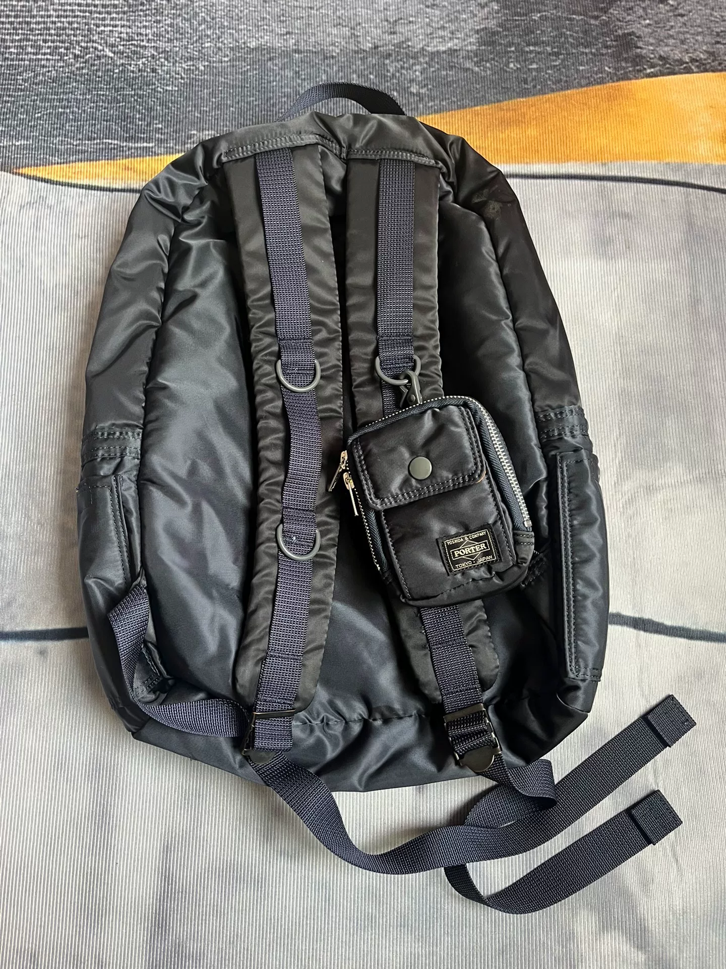 Porter Tanker Navy Blue Backpack — detail