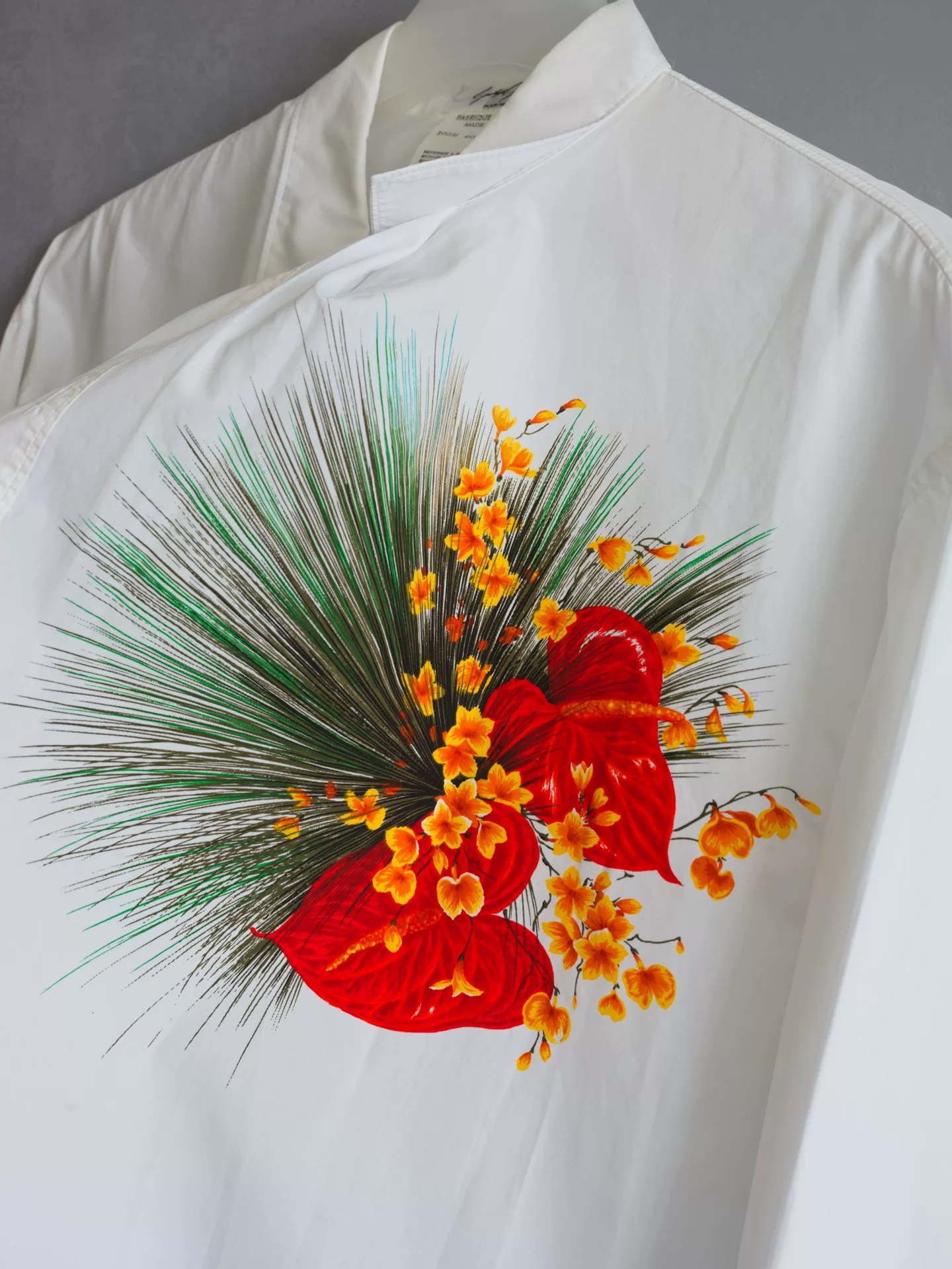 Yohji Yamamoto 87SS Orchid Print Shirt — back