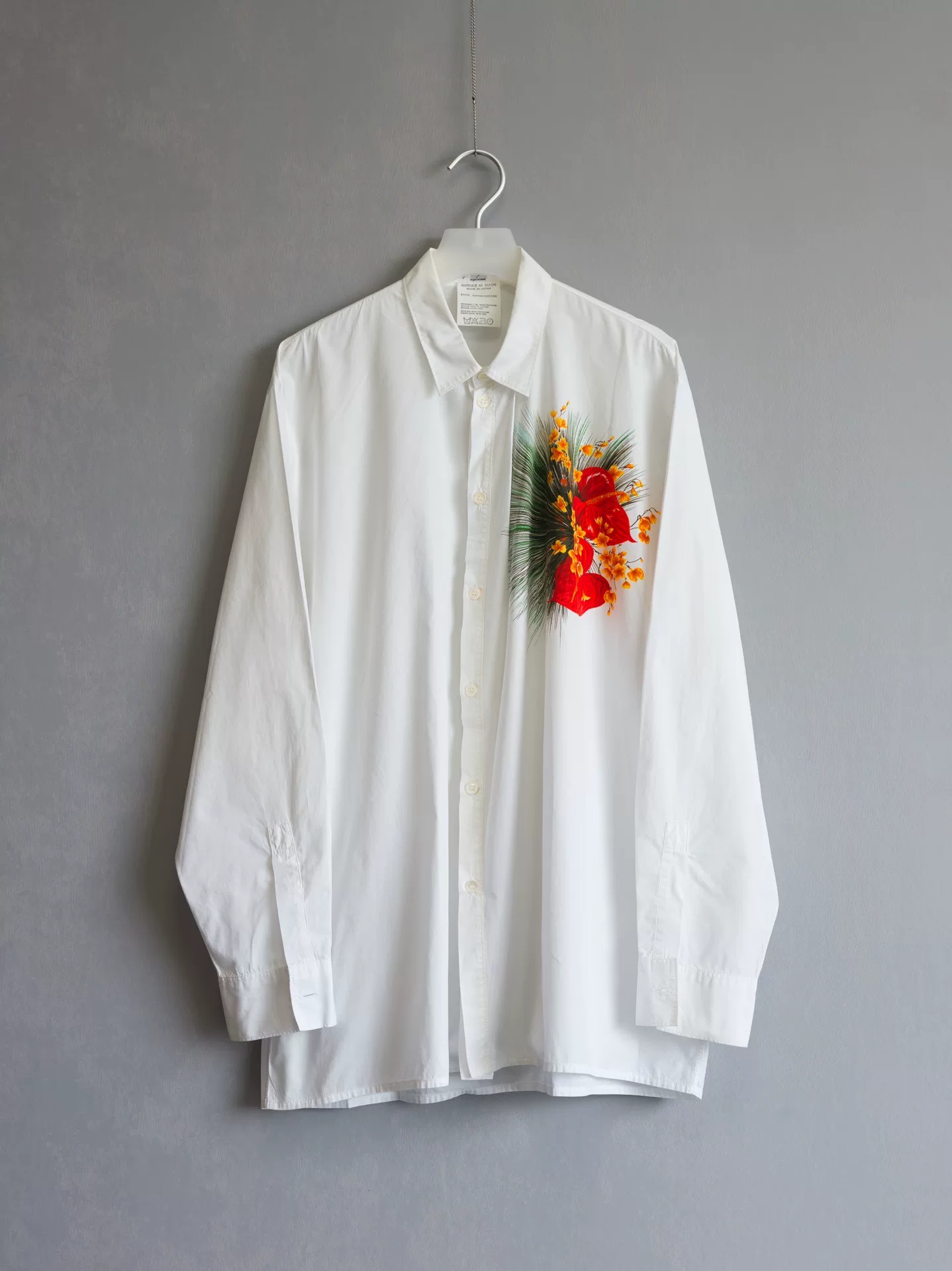 Yohji Yamamoto 87SS Orchid Print Shirt