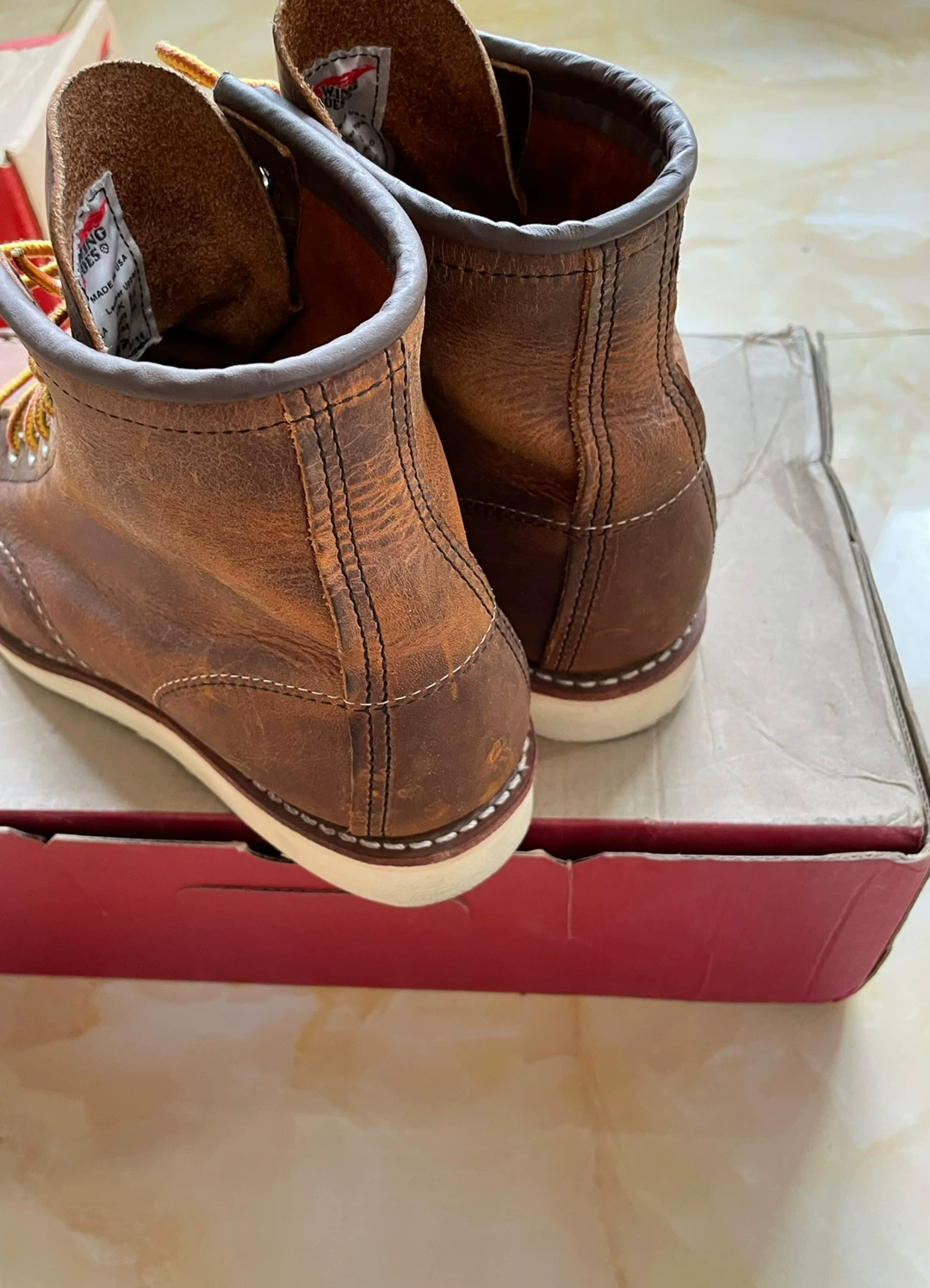 Red Wing 8876 Work Boots — label