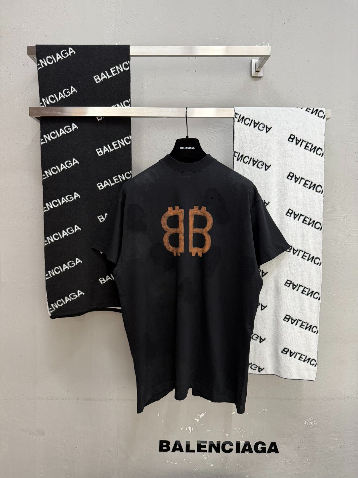 Balenciaga Bitcoin Double B Short Sleeve T-Shirt
