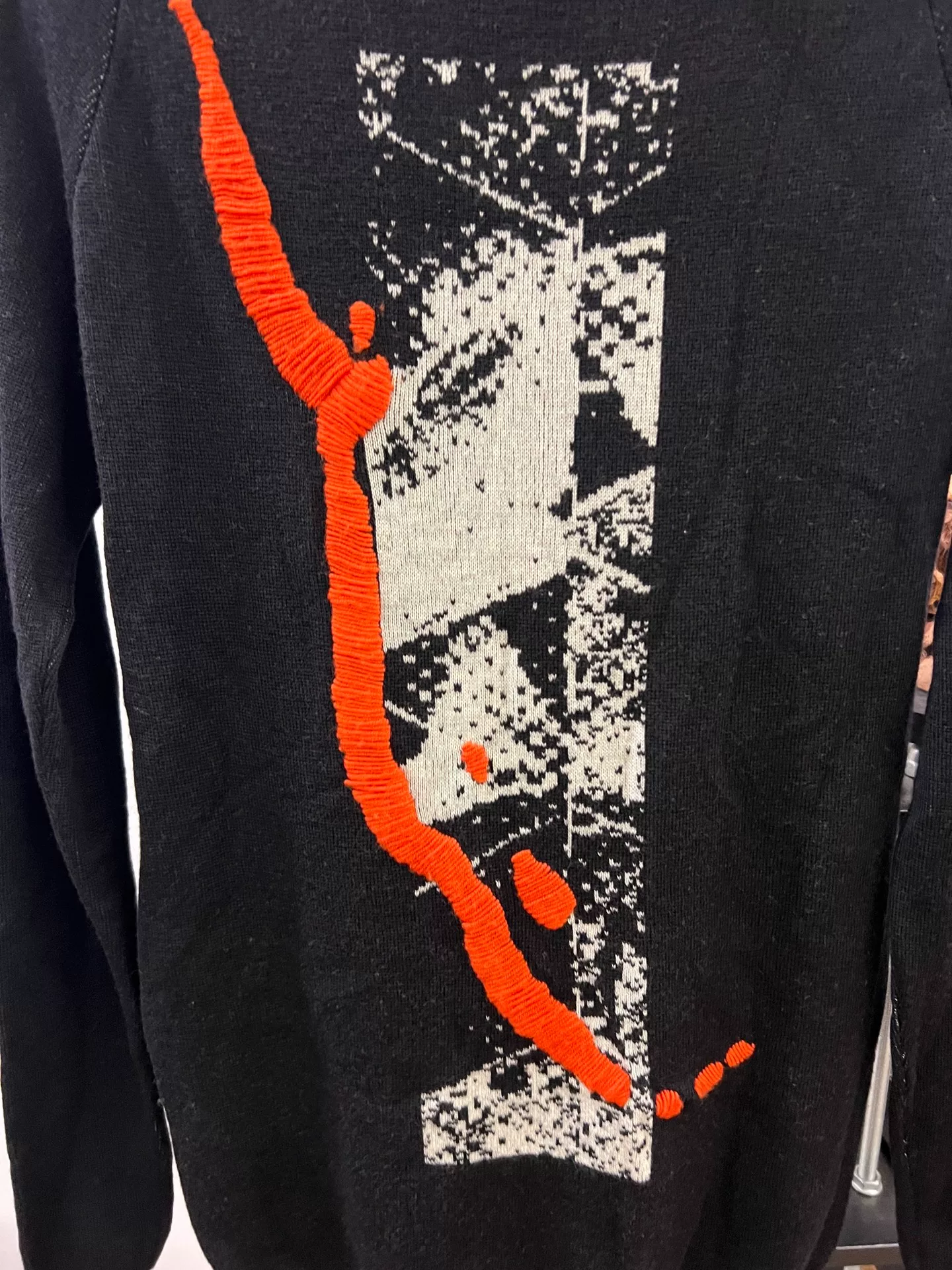 Boris Bidjan Saberi 11by BBS Black Embroidered Pullover — back