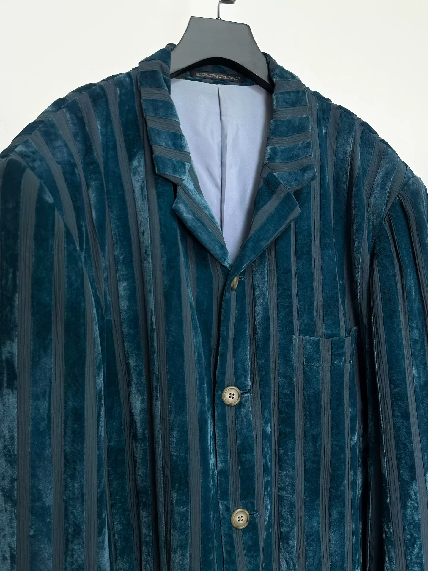 Yohji Yamamoto 1992 SS Velvet Silk Coat — label