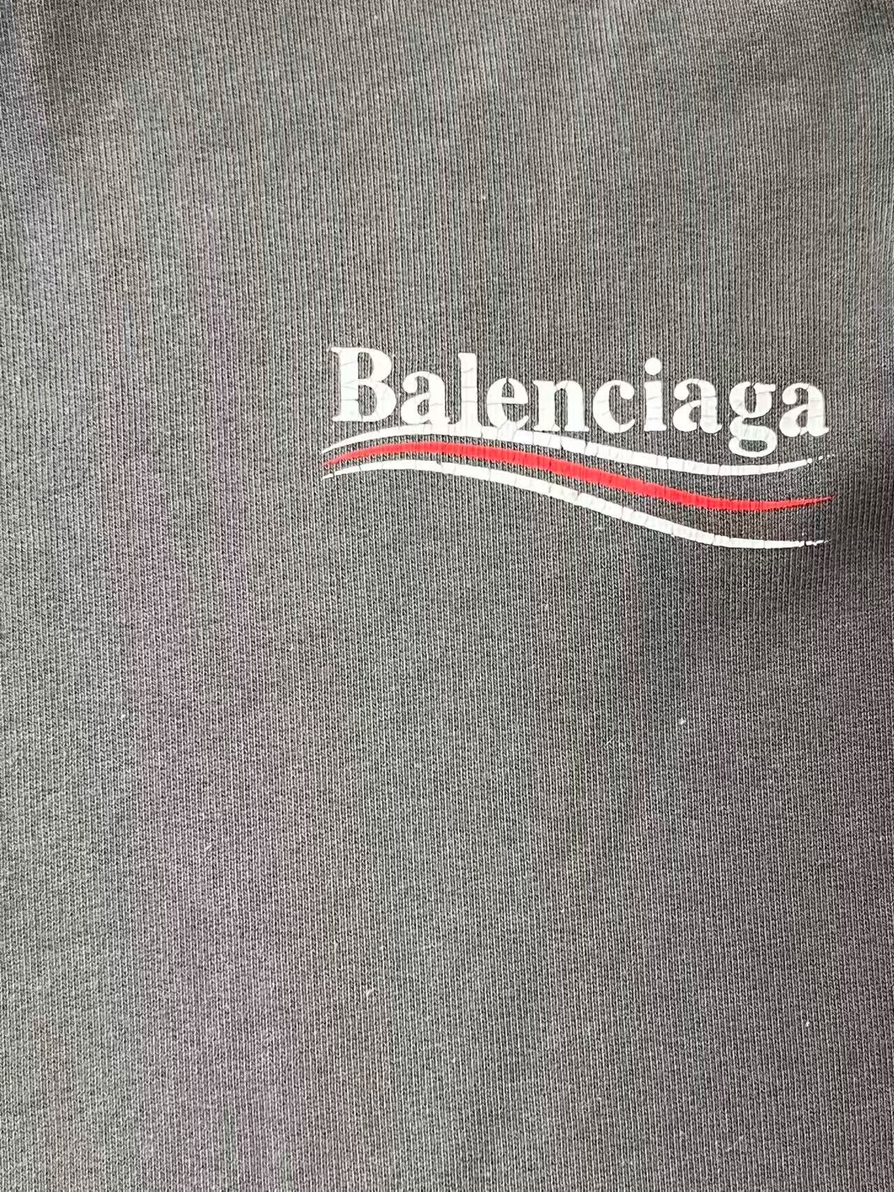 Balenciaga Logo Print Casual Hoodie — detail