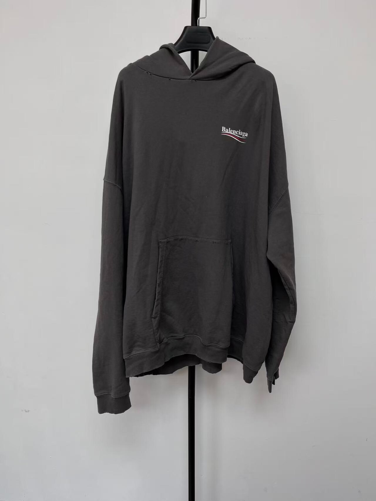 Balenciaga Logo Print Casual Hoodie