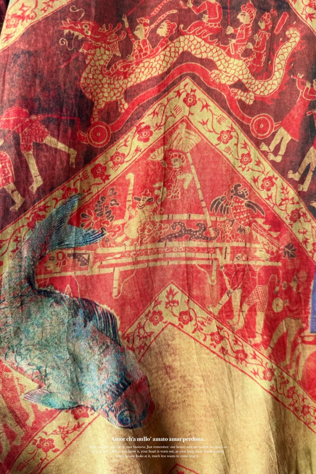 Yohji Yamamoto 04SS Reversible Silk Jacket — detail